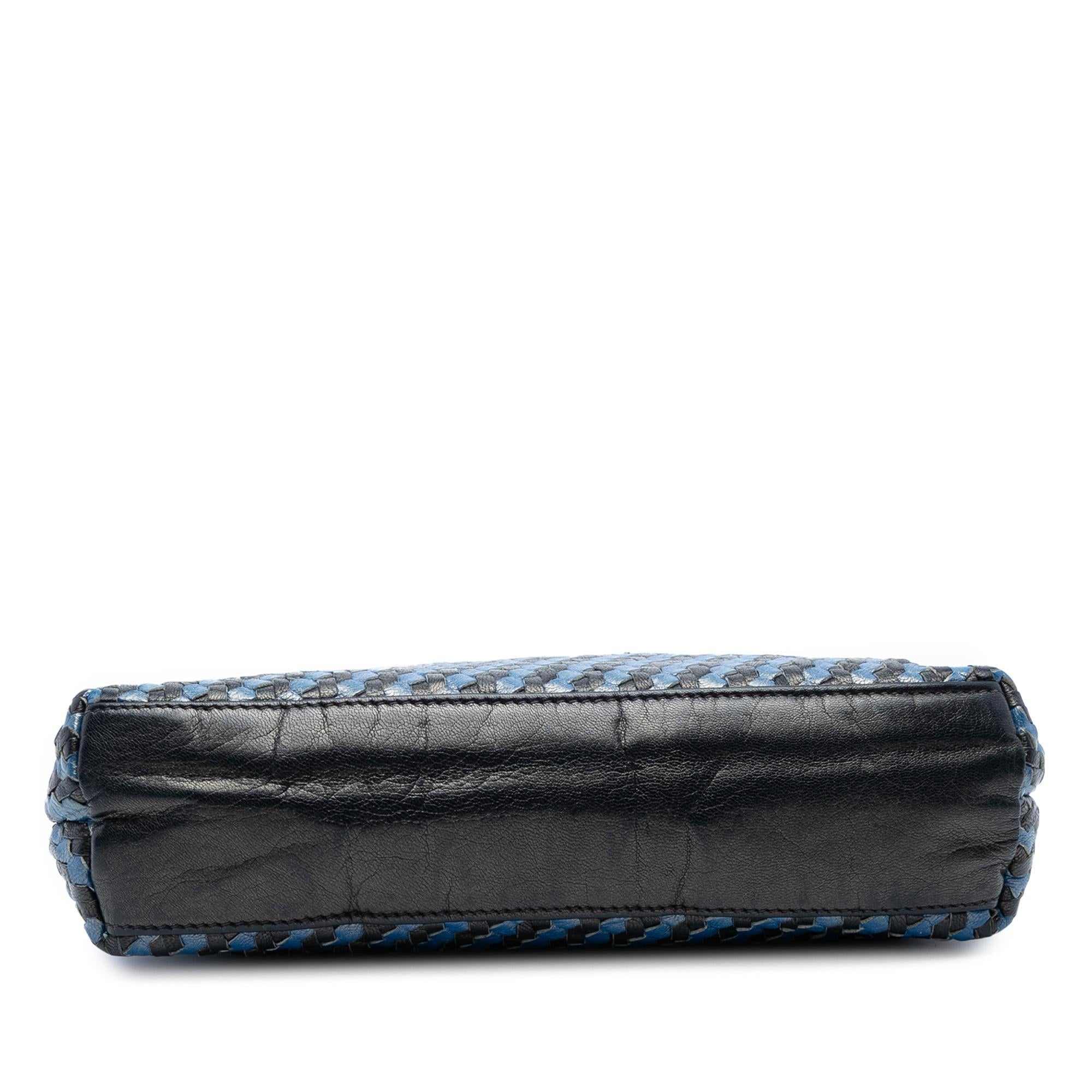 Fendi Woven Leather FF Crossbody