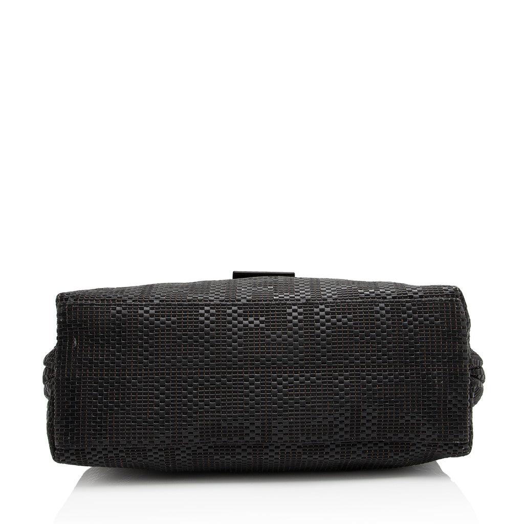 Fendi Woven Zucca Leather Forever Large Shoulder Bag (SHF-QqfMFO)