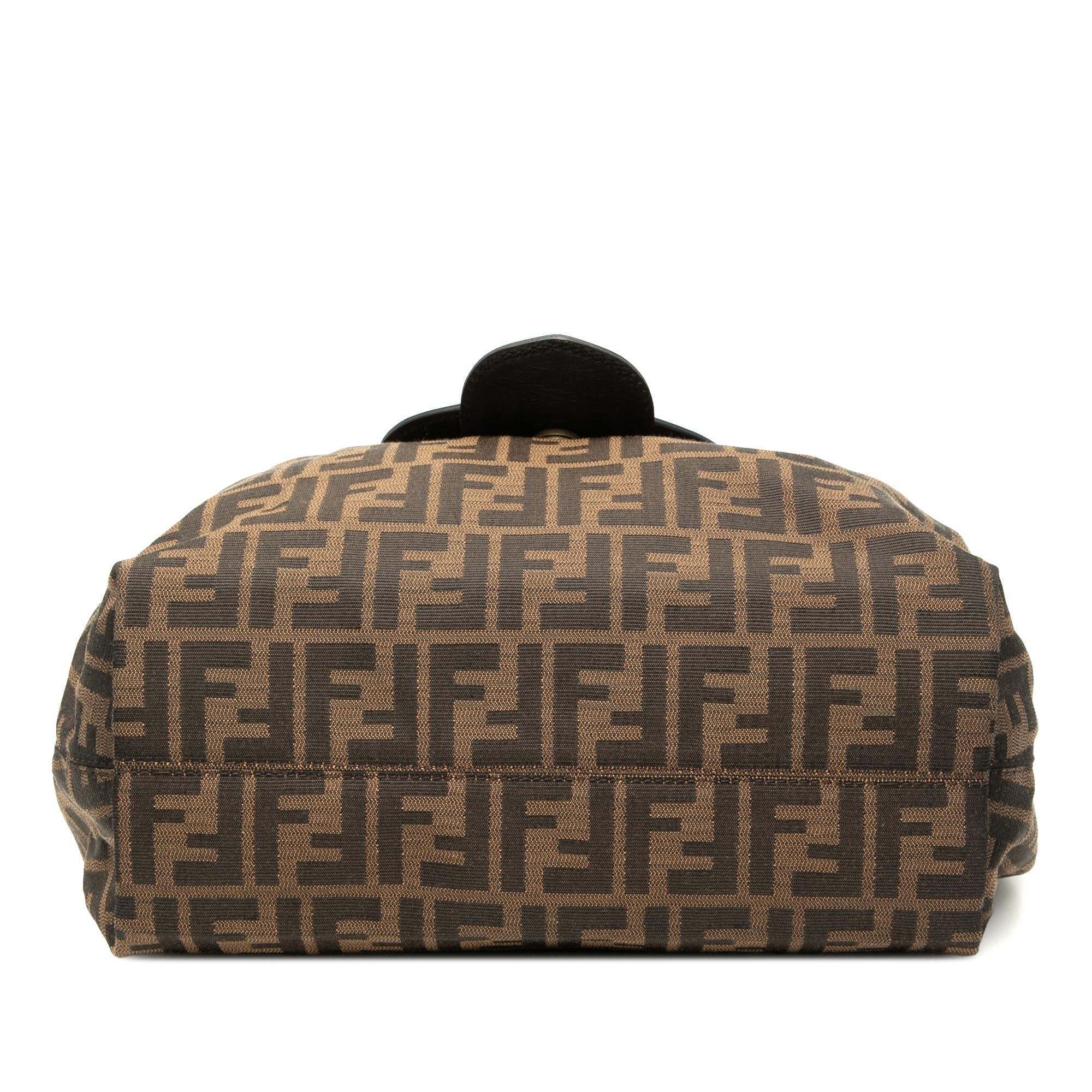 Fendi Zucca Canvas Borsa B Hobo