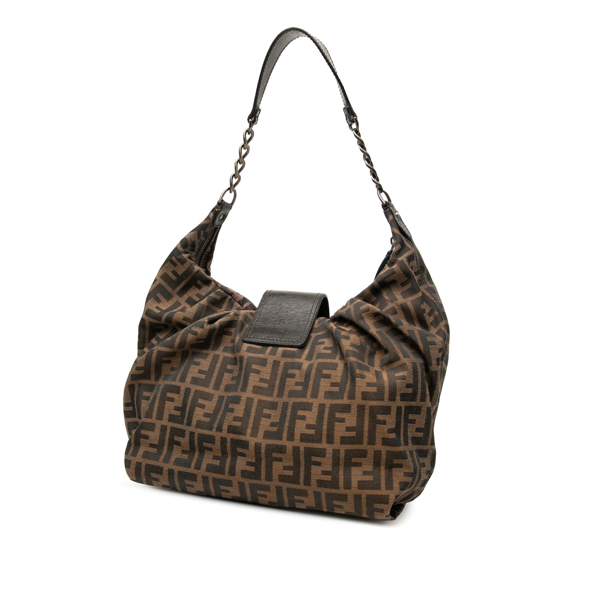 Fendi Zucca Canvas Borsa B Hobo