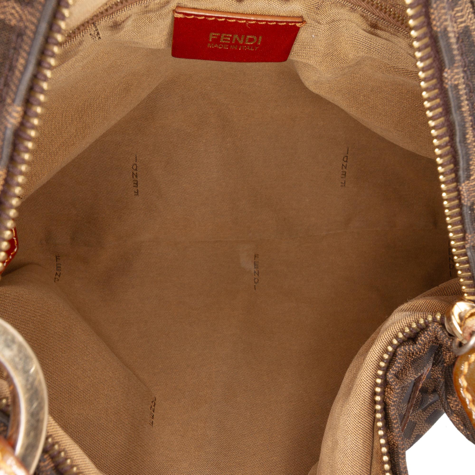 Fendi Zucca Canvas Chef Shoulder Bag
