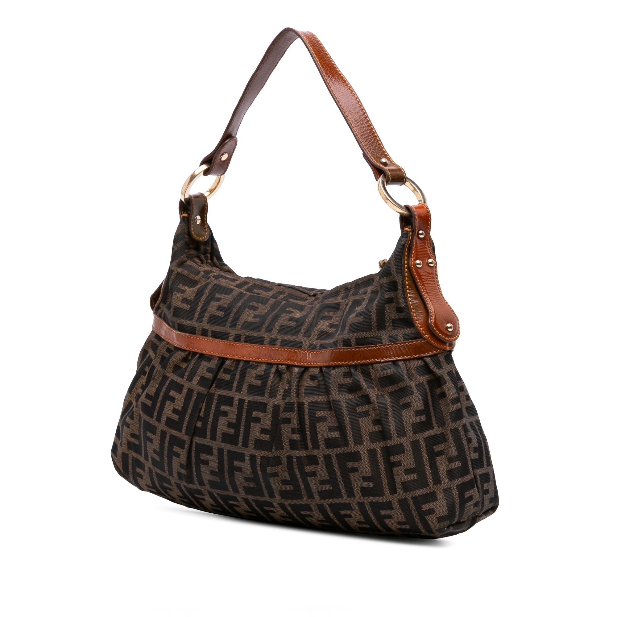Fendi Zucca Canvas Chef Shoulder Bag