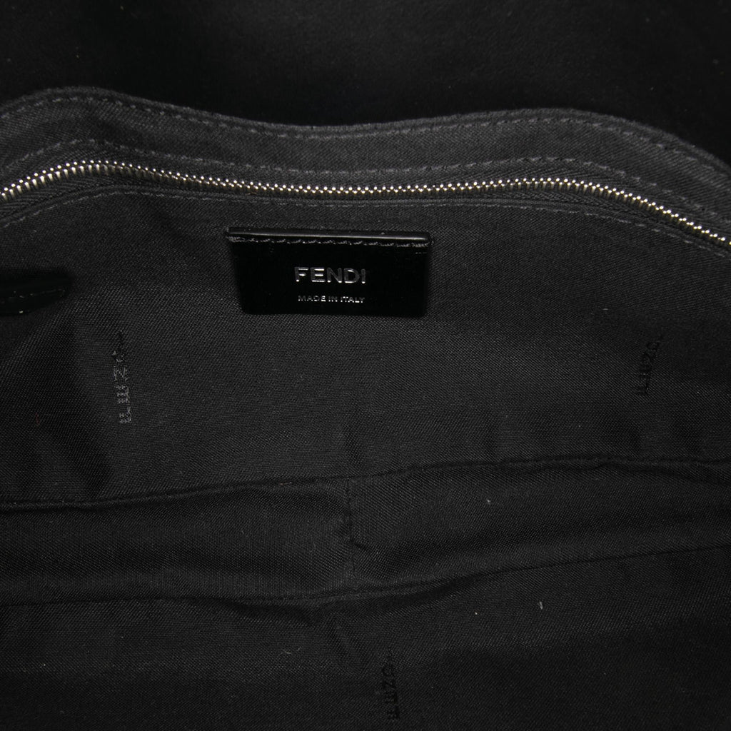 Fendi Zucca Canvas Convertible Baguette Satchel