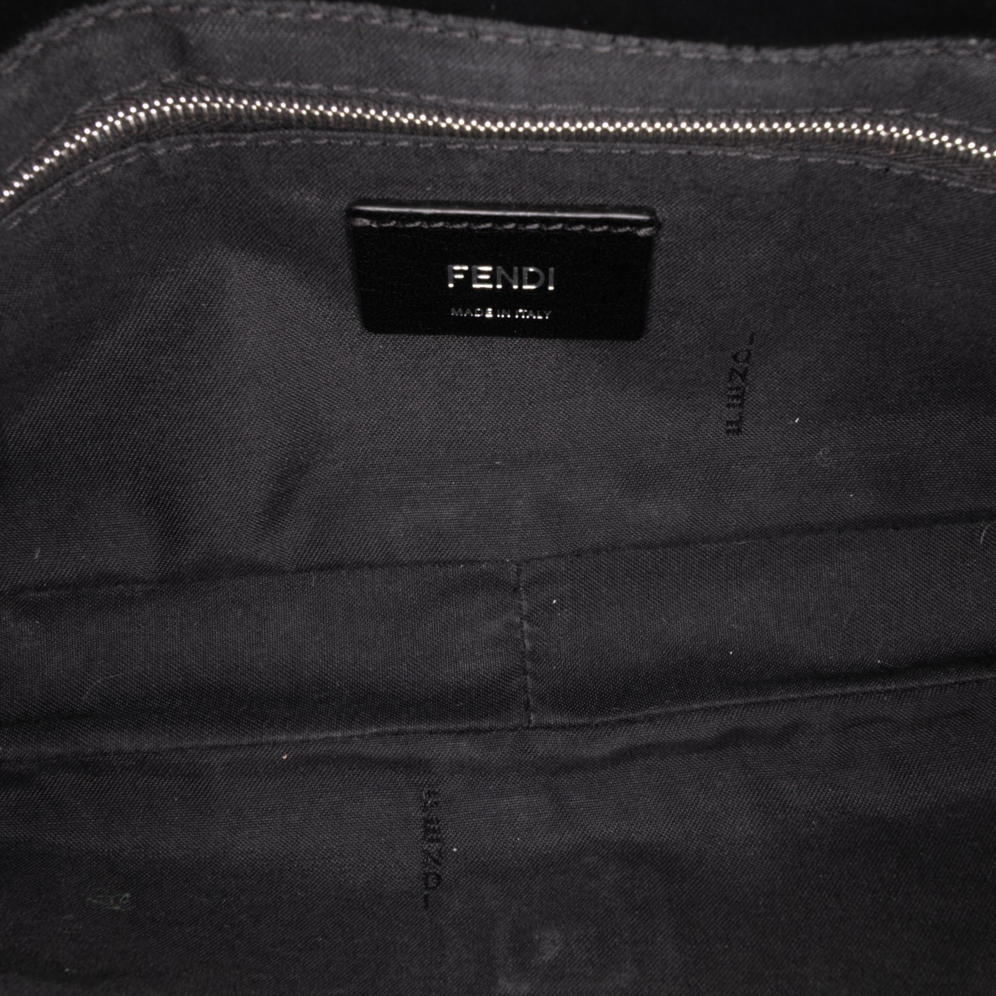 Fendi Zucca Canvas Convertible Baguette Satchel