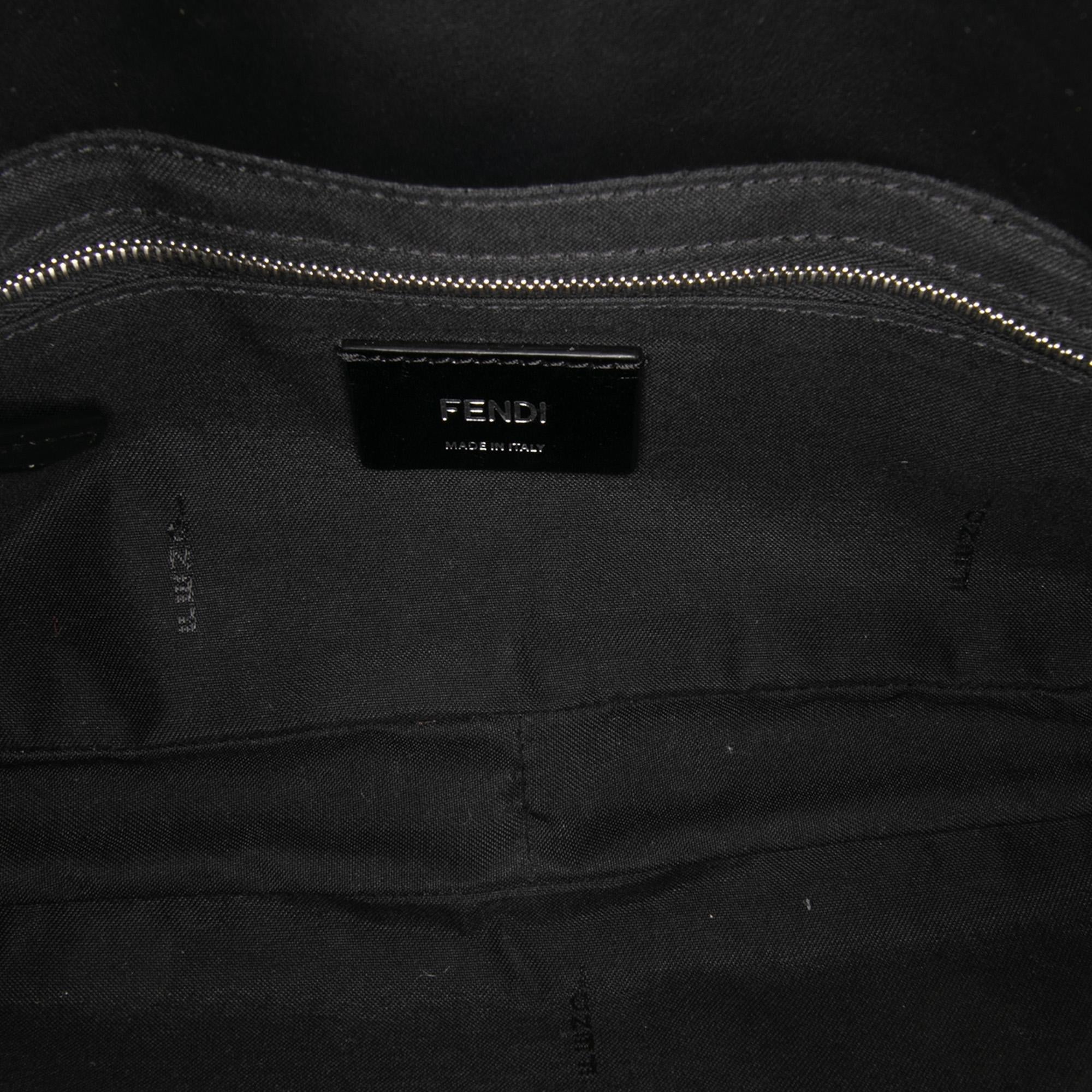Fendi Zucca Canvas Convertible Baguette Satchel