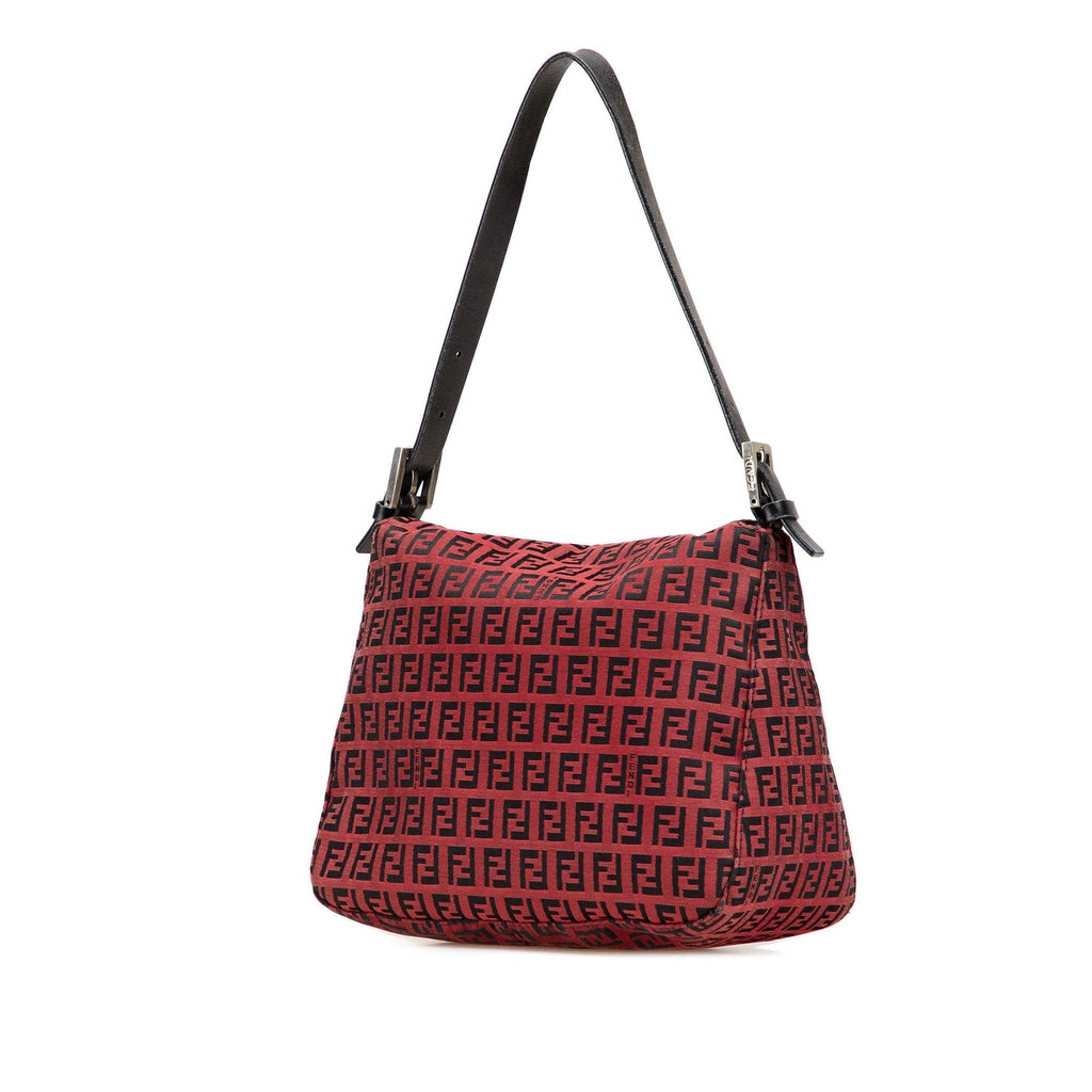 Fendi Zucca Canvas Double Flap Mamma