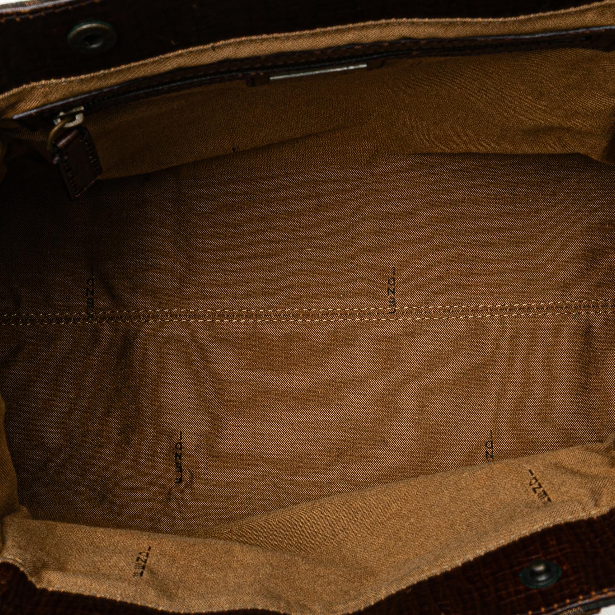 Fendi Zucca Canvas Etniko Handbag