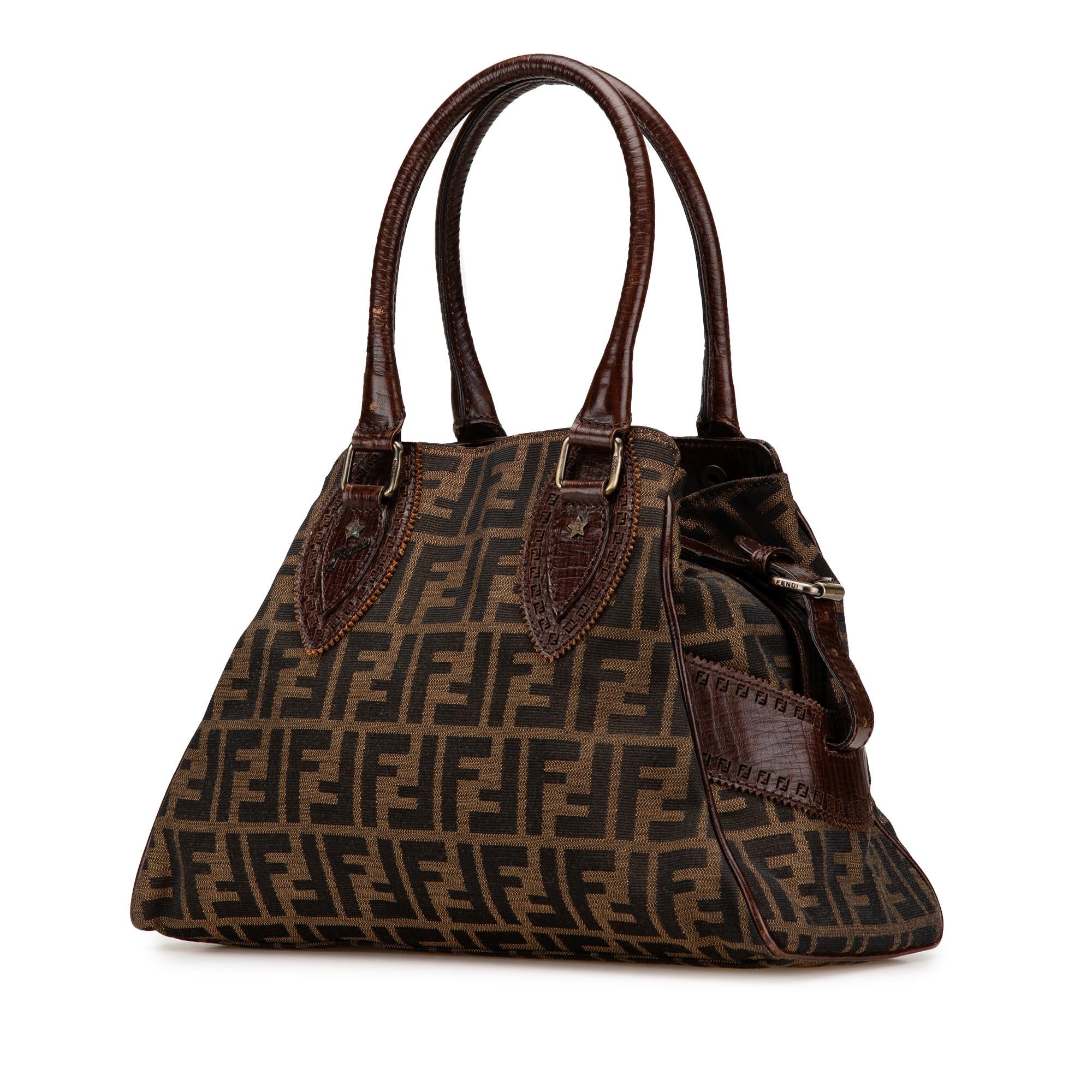 Fendi Zucca Canvas Etniko Handbag