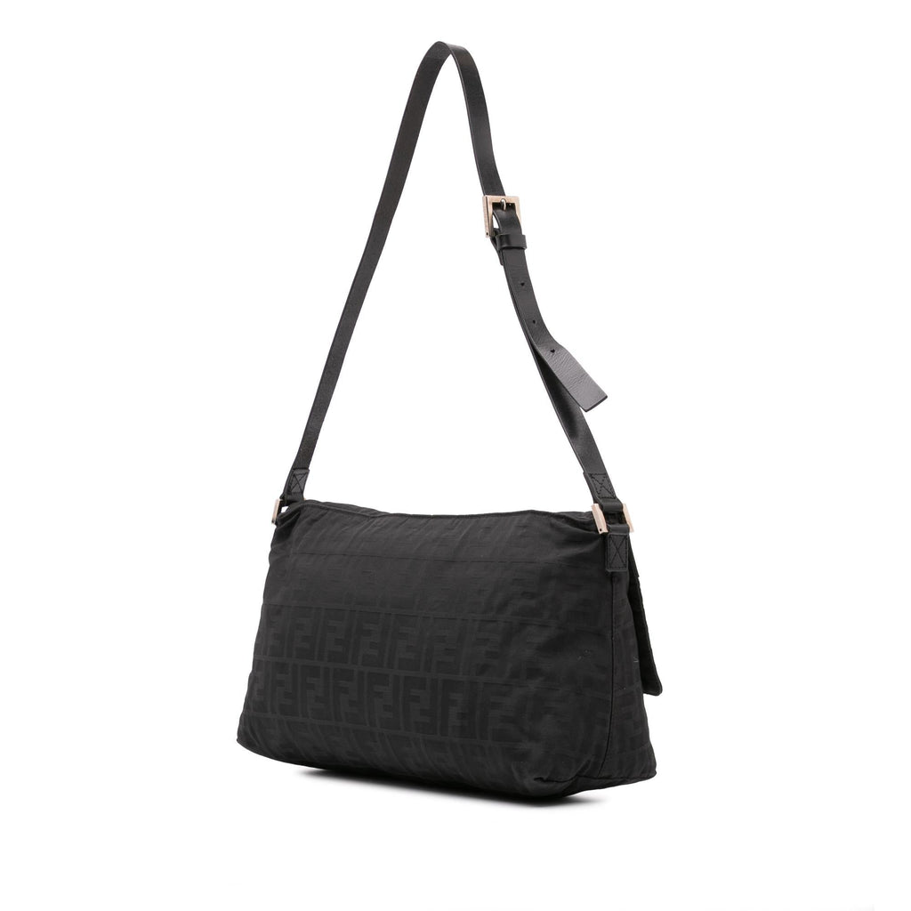 Fendi Zucca Canvas Flap Shoulder Bag