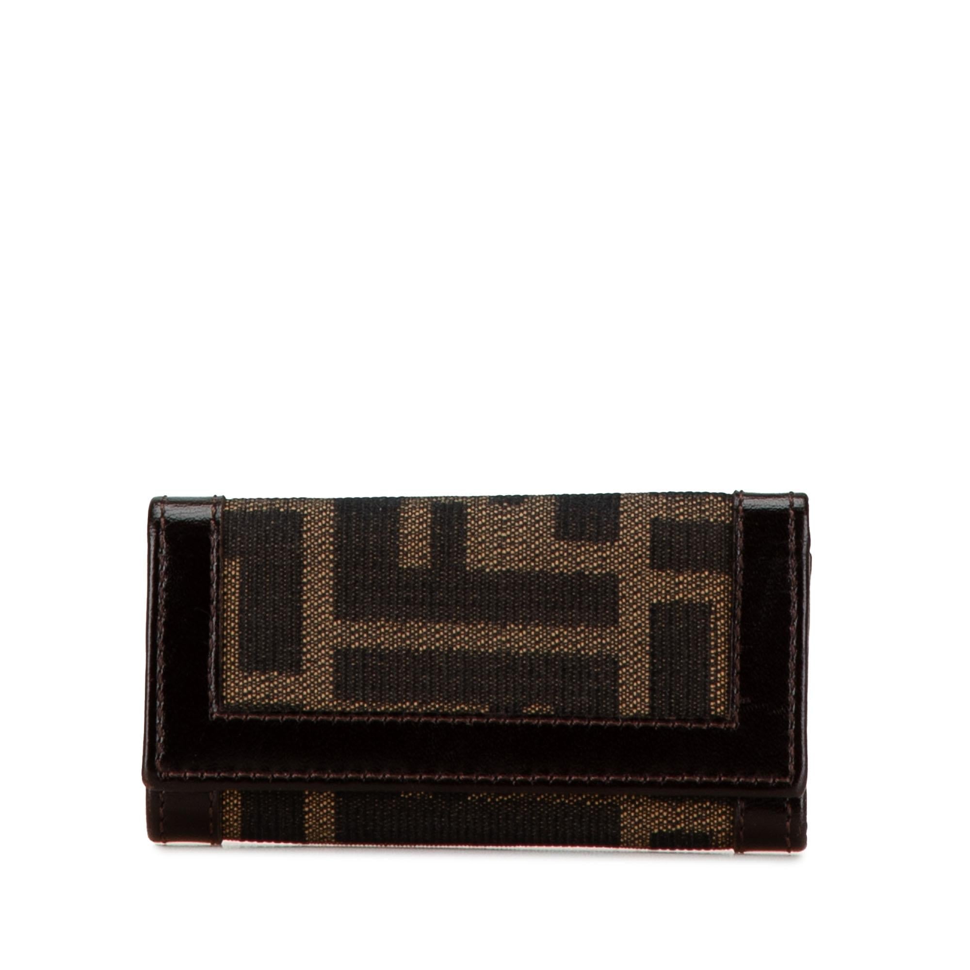 Fendi Zucca Canvas Key Holder (SHG-AvOj6a)