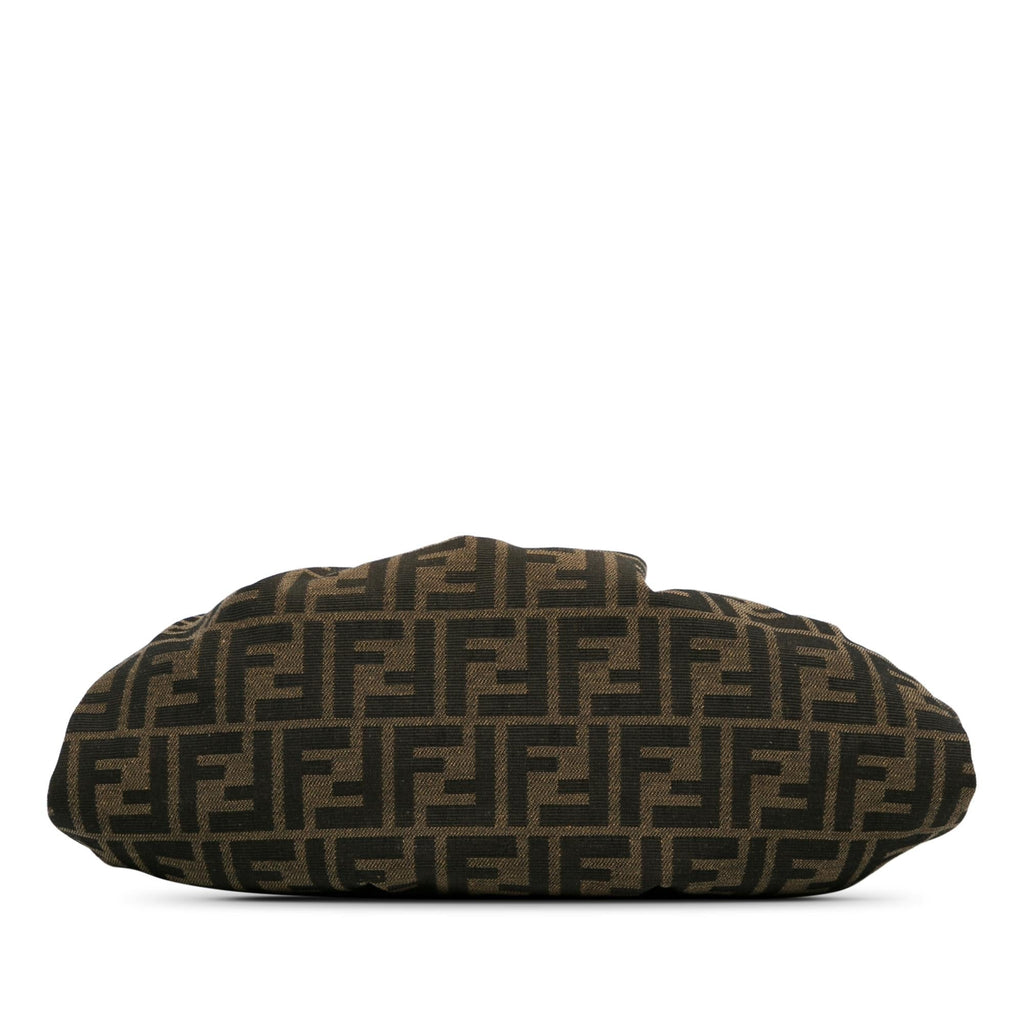 Fendi Zucca Canvas Shell Clutch (SHG-8ur43S)