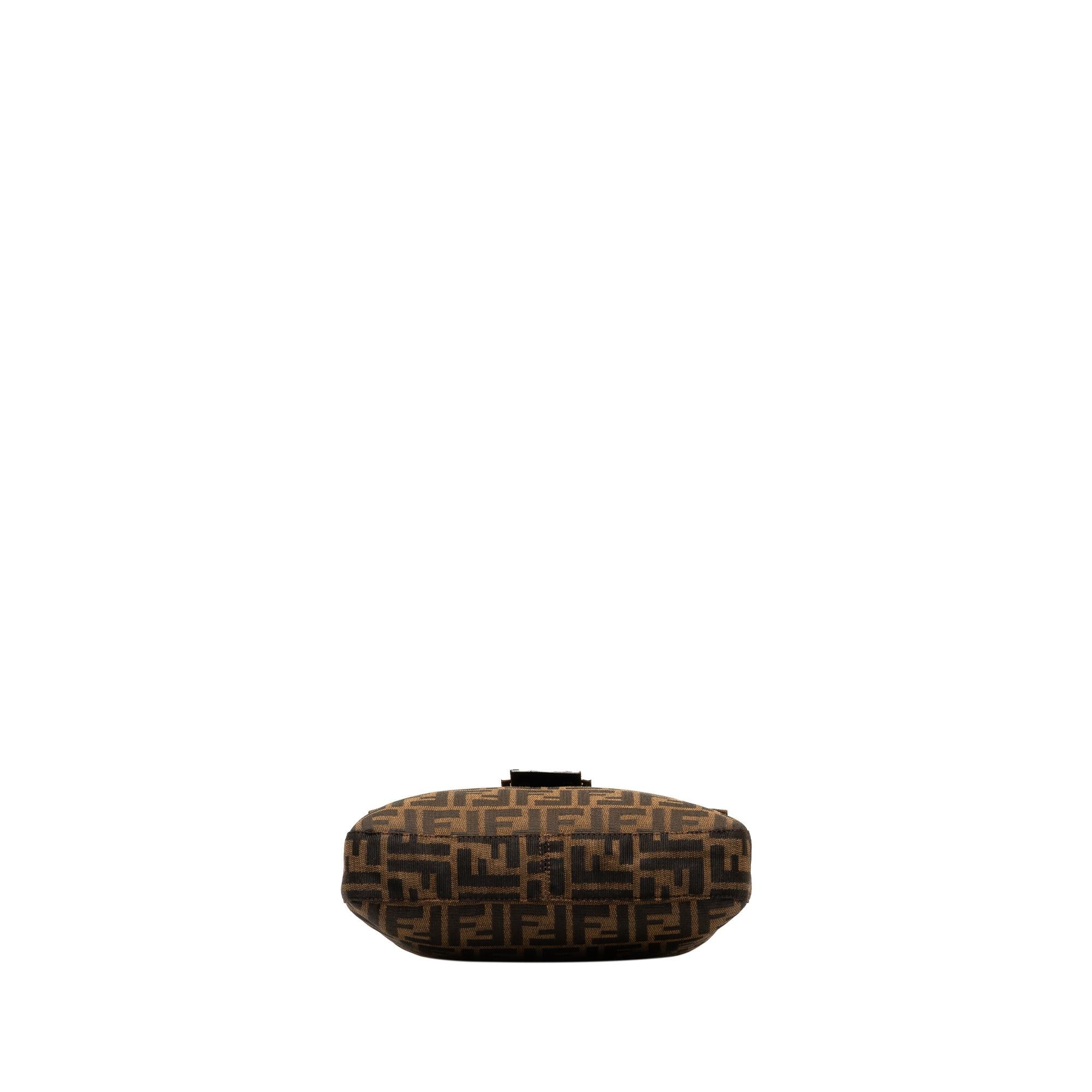 Fendi Zucca Canvas Shoulder Bag