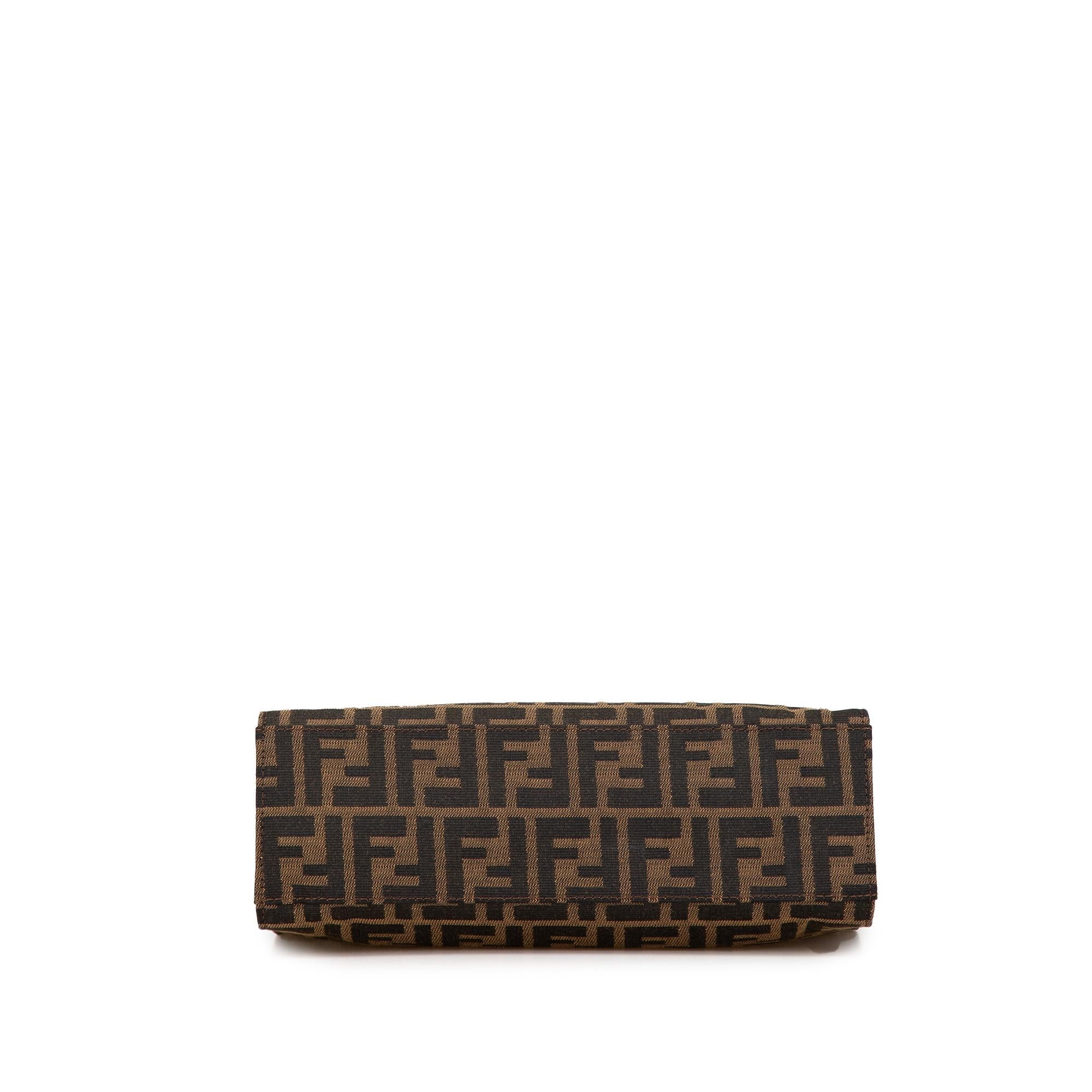 Fendi Zucca Canvas Shoulder Bag