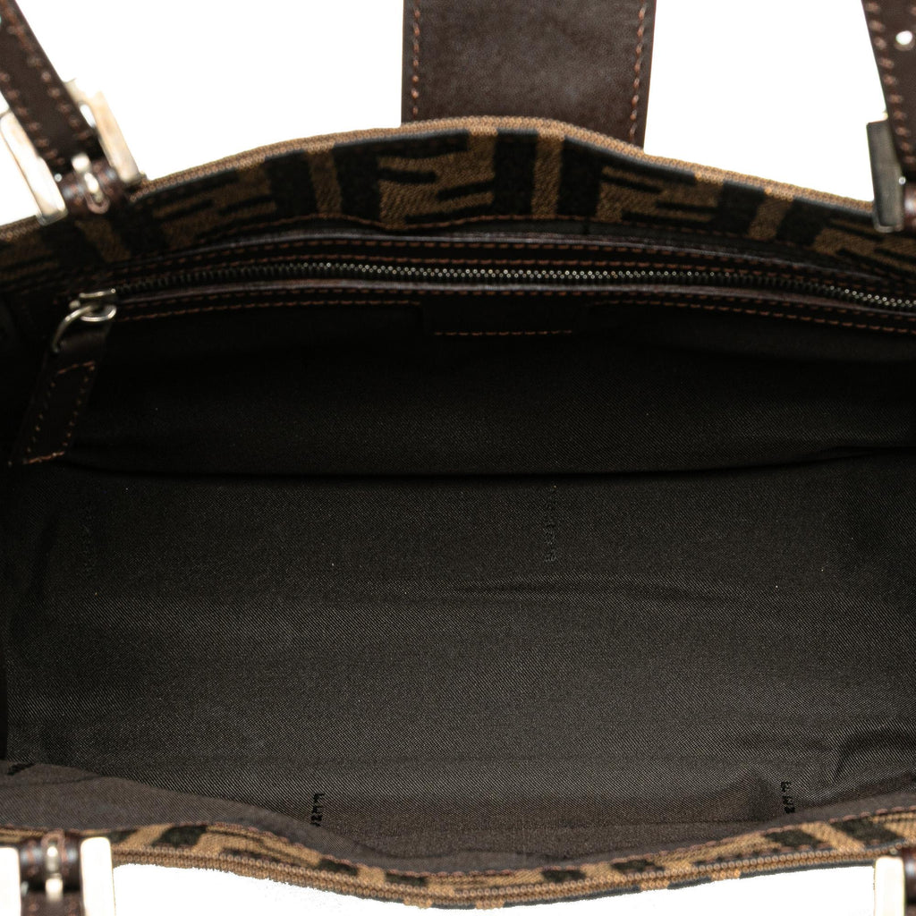 Fendi Zucca Canvas Shoulder Bag