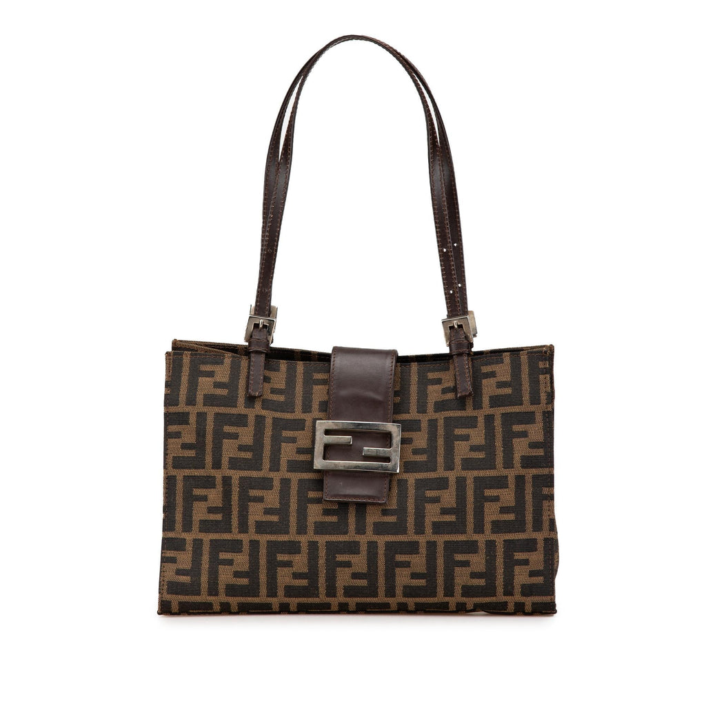 Fendi Zucca Canvas Shoulder Bag