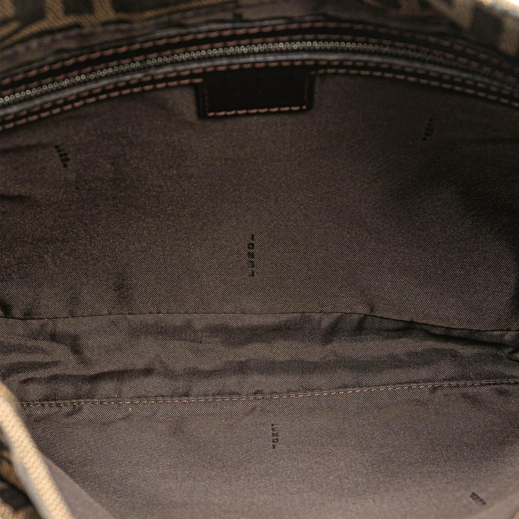 Fendi Zucca Canvas Shoulder Bag