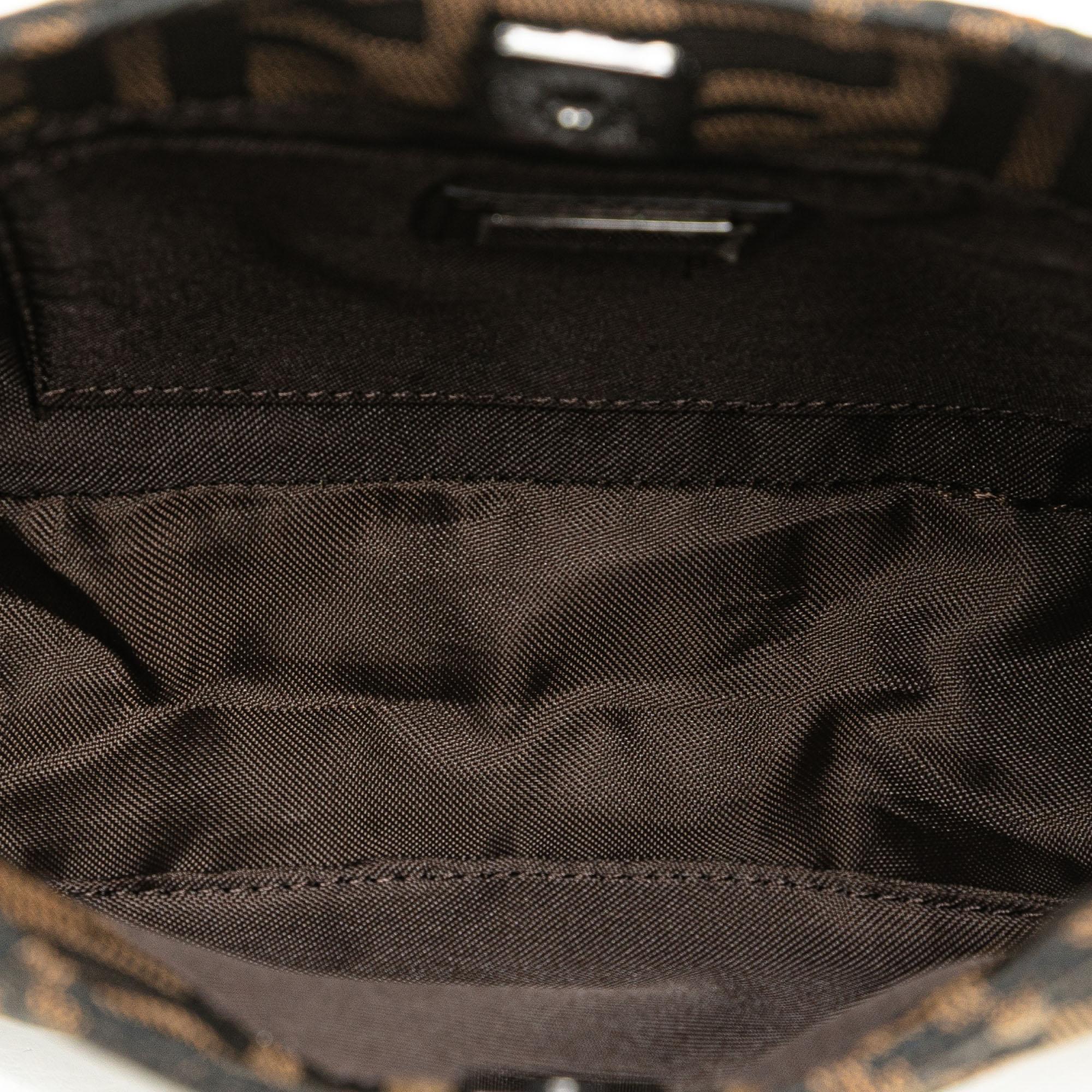 Fendi Zucca Canvas Shoulder Bag