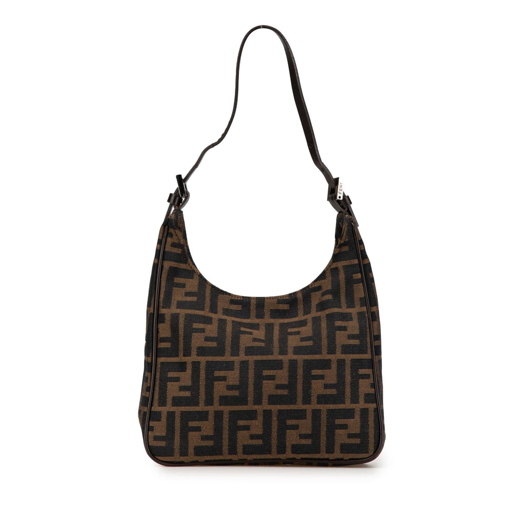 Fendi Zucca Canvas Shoulder Bag