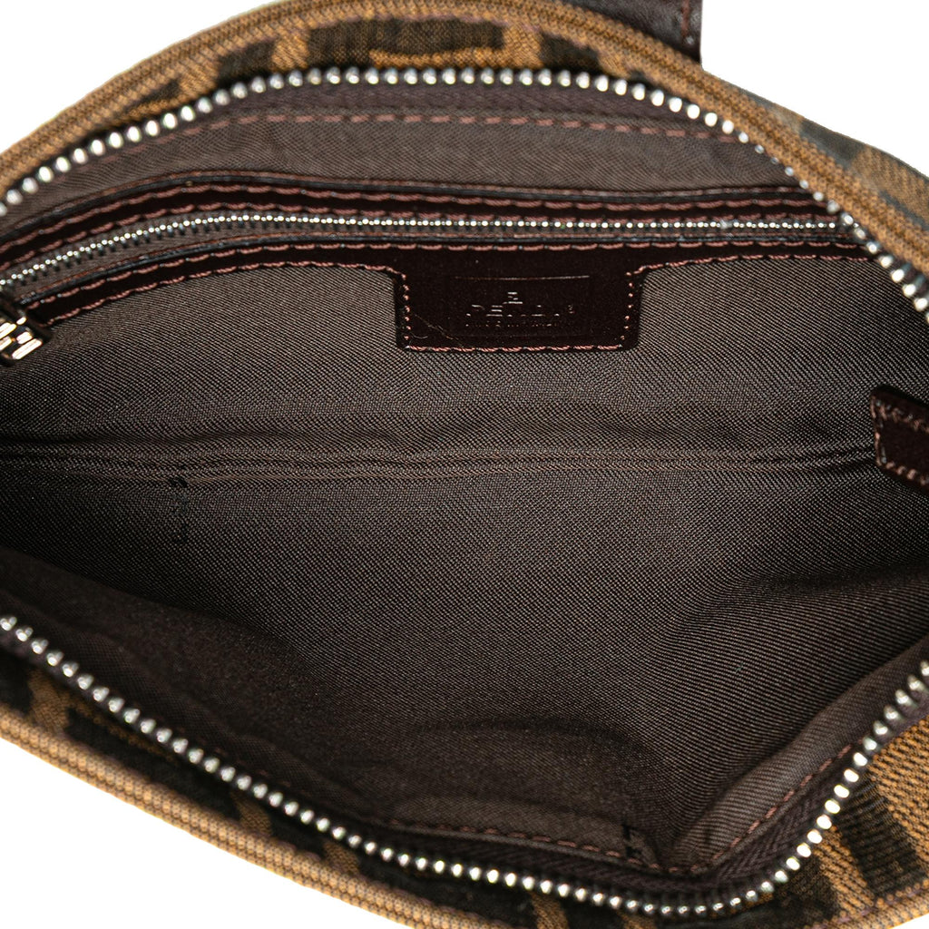 Fendi Zucca Canvas Shoulder Bag