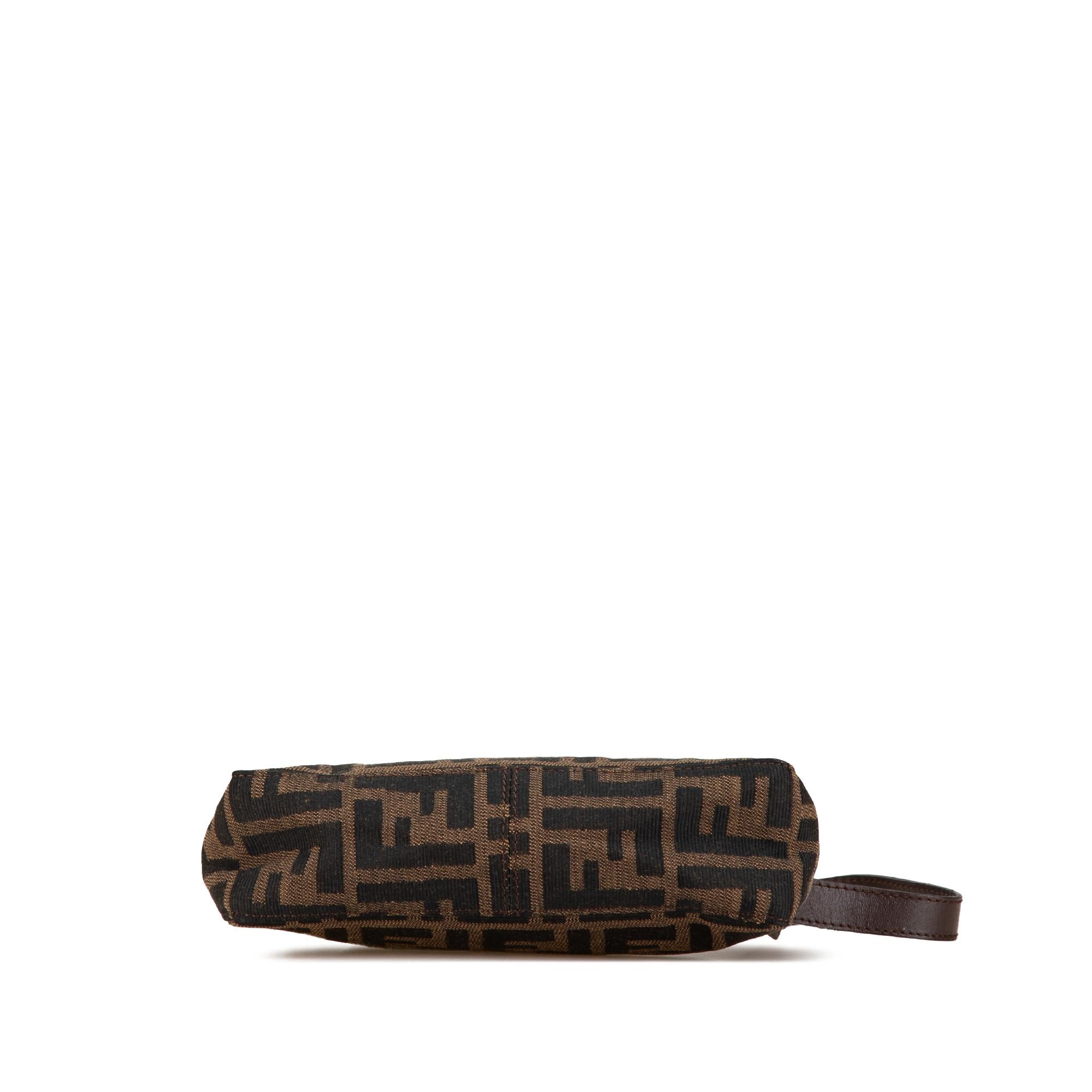 Fendi Zucca Canvas Shoulder Bag