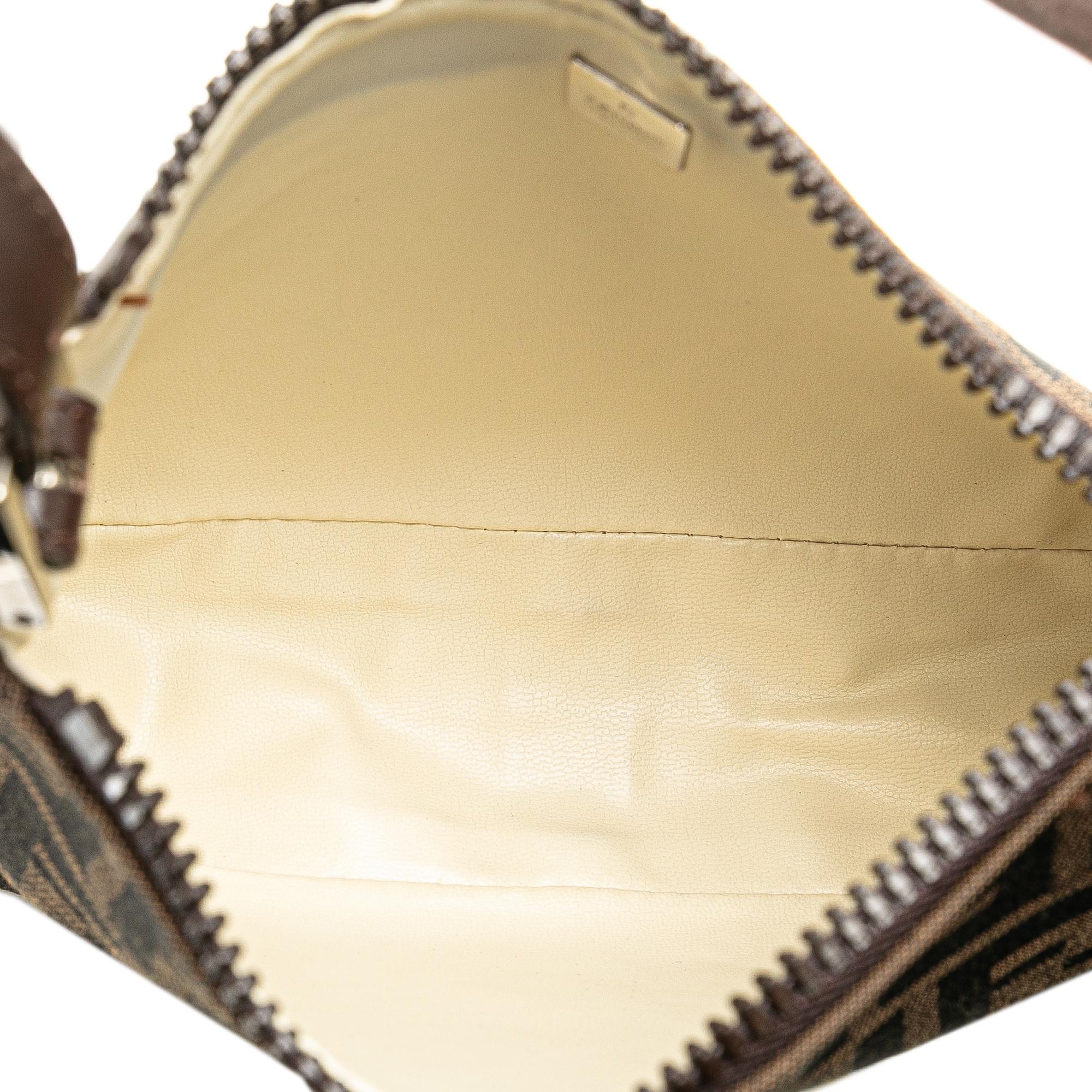 Fendi Zucca Canvas Shoulder Bag