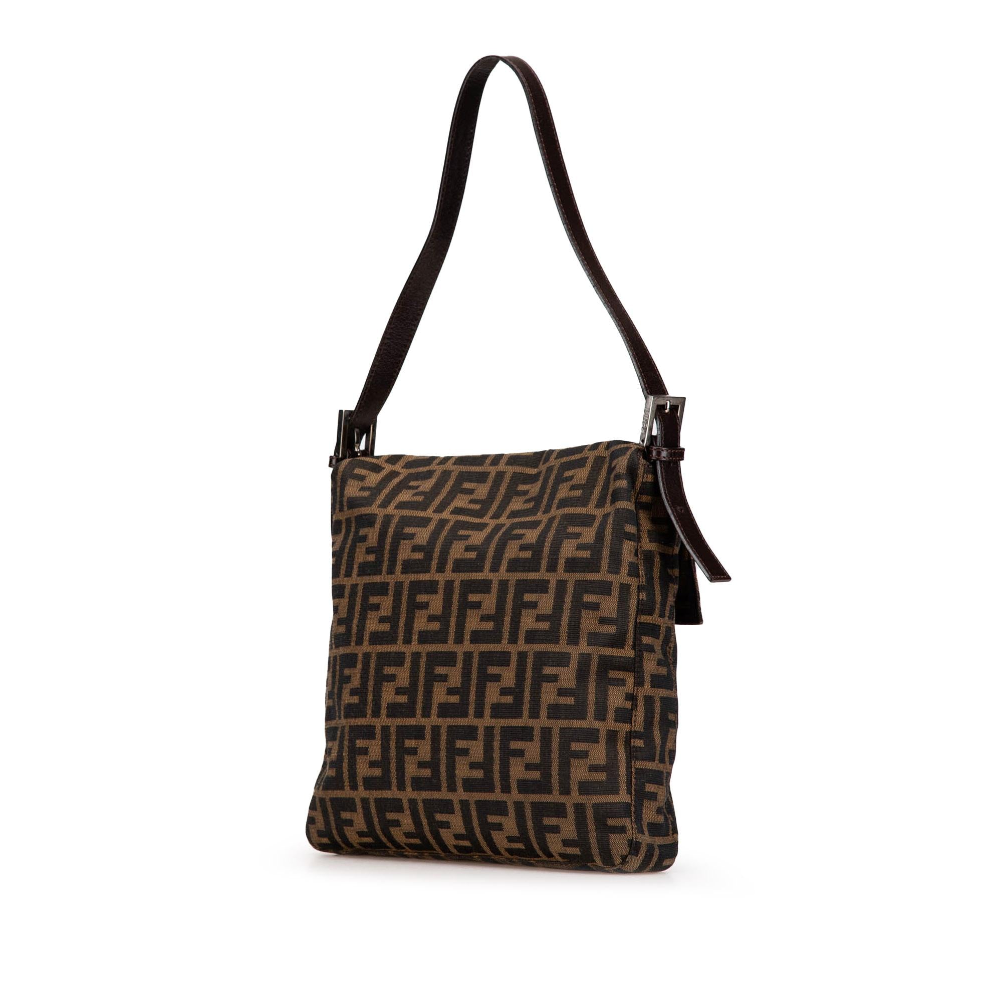 Fendi Zucca Canvas Shoulder Bag