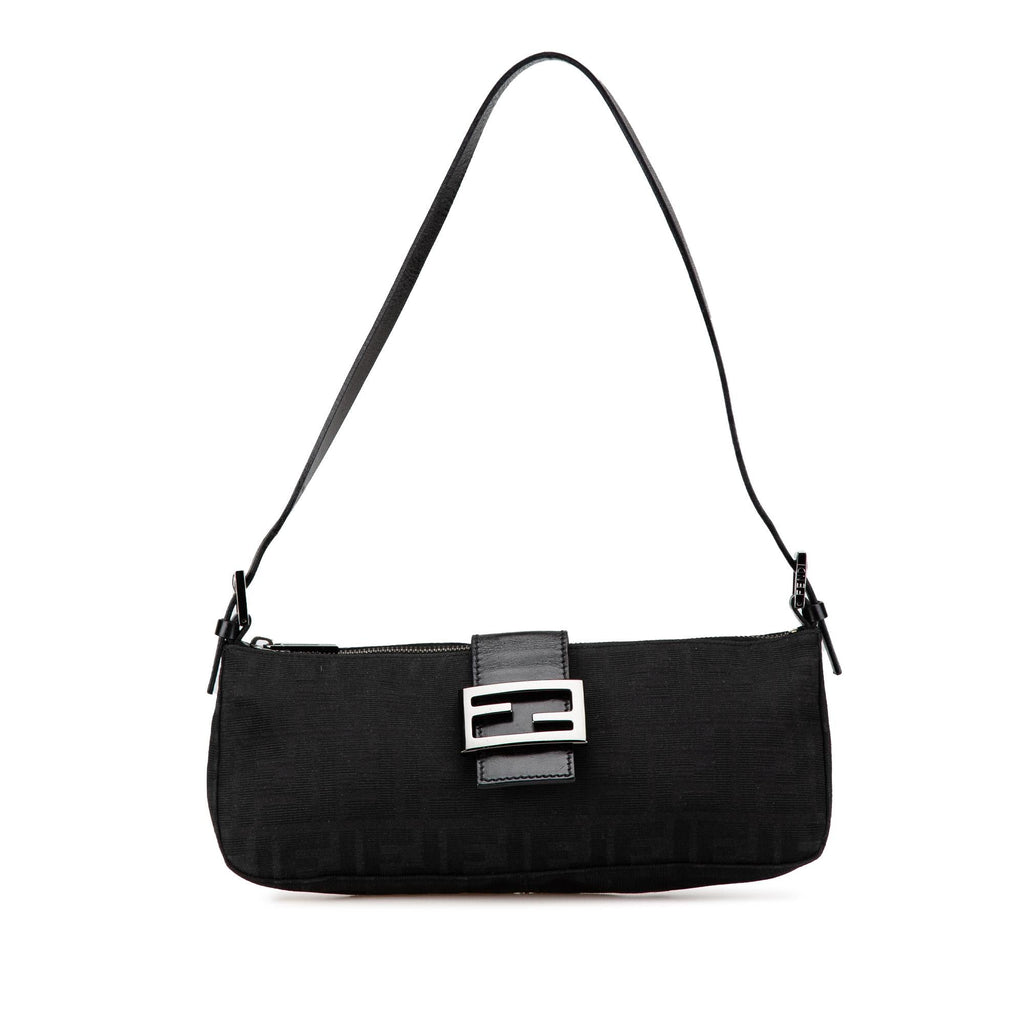 Fendi Zucca Canvas Shoulder Bag