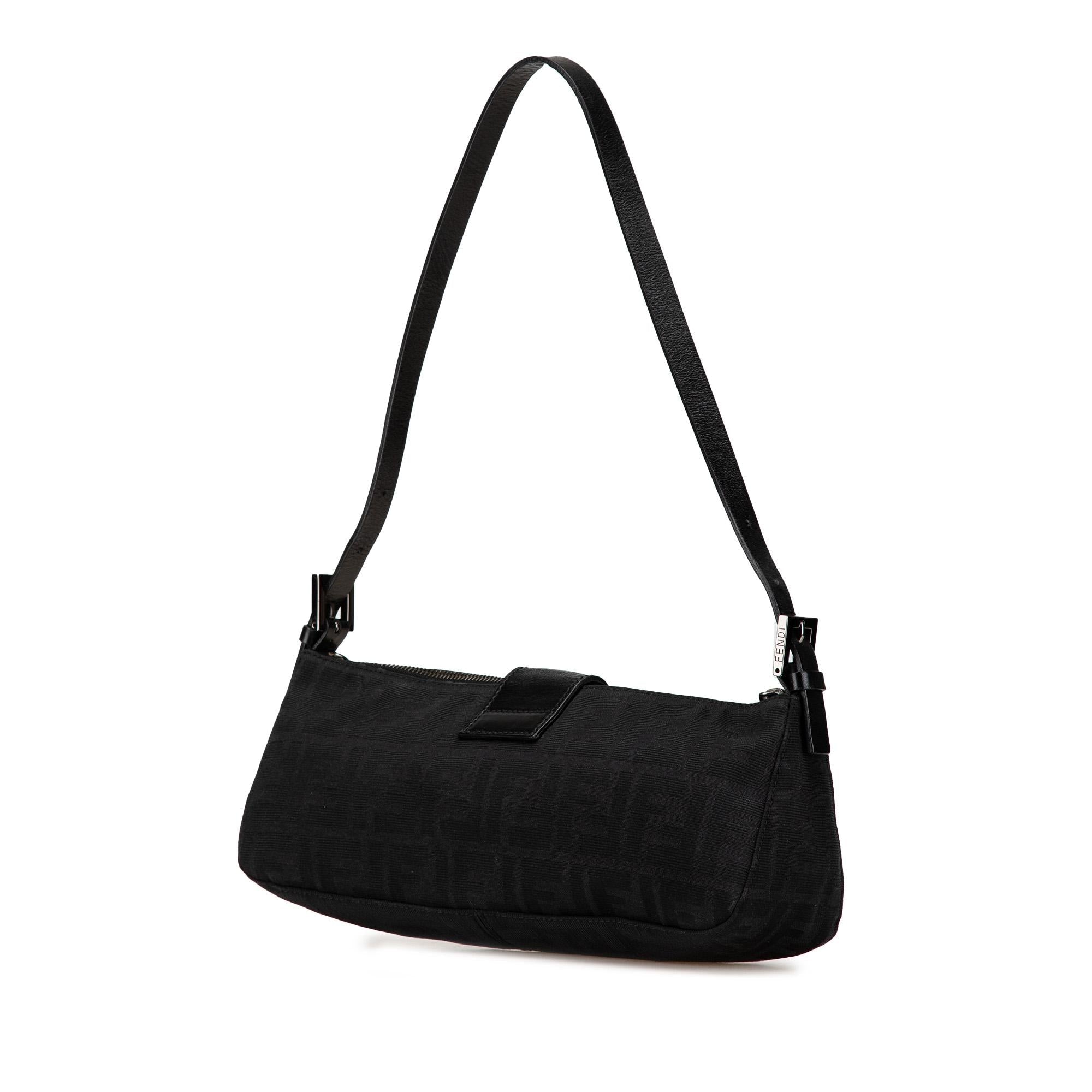 Fendi Zucca Canvas Shoulder Bag