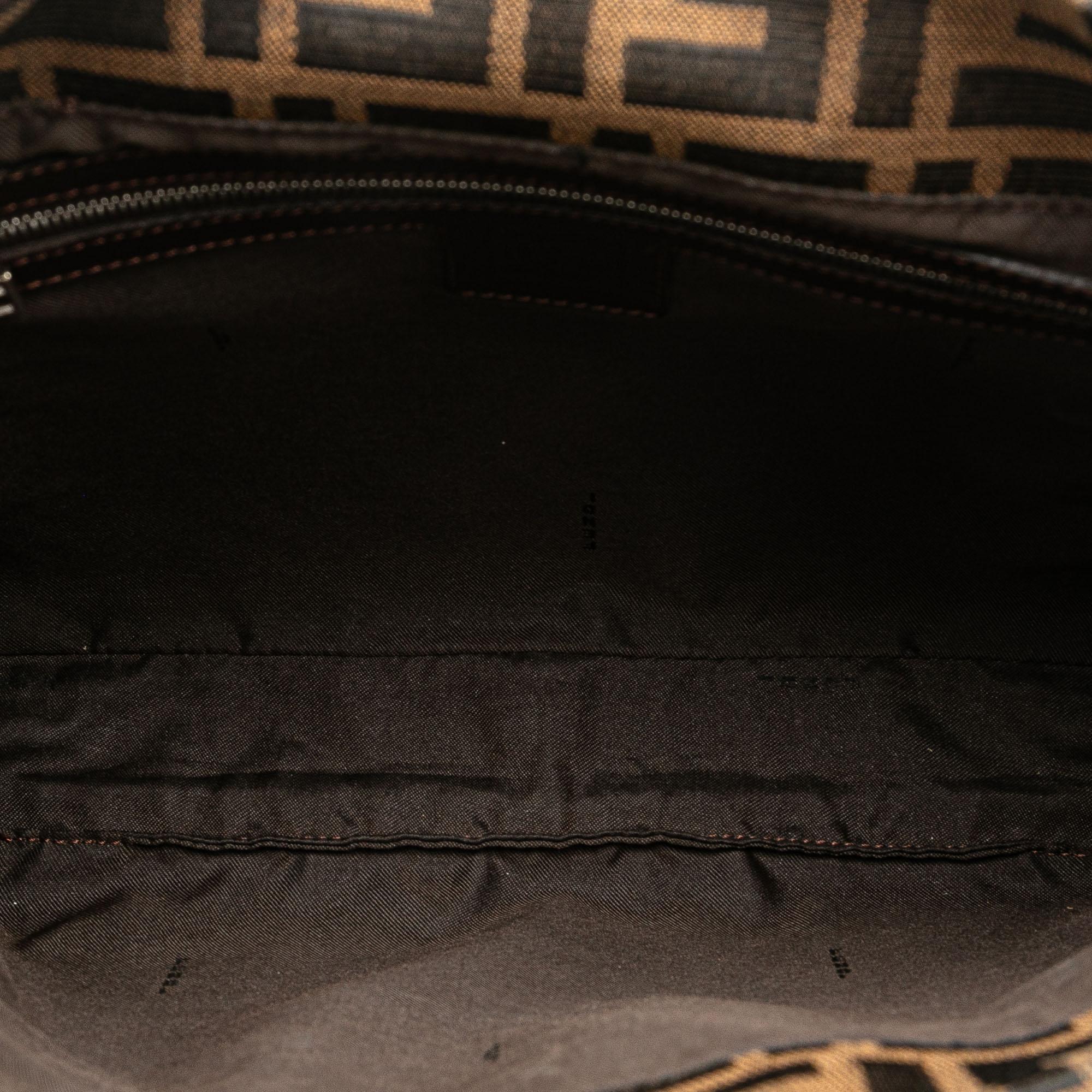 Fendi Zucca Canvas Shoulder Bag