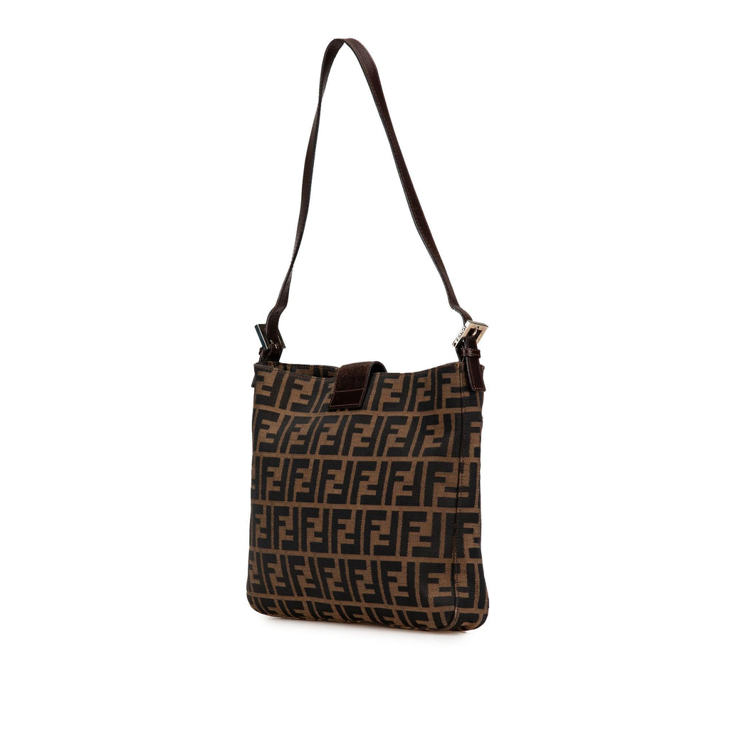Fendi Zucca Canvas Shoulder Bag