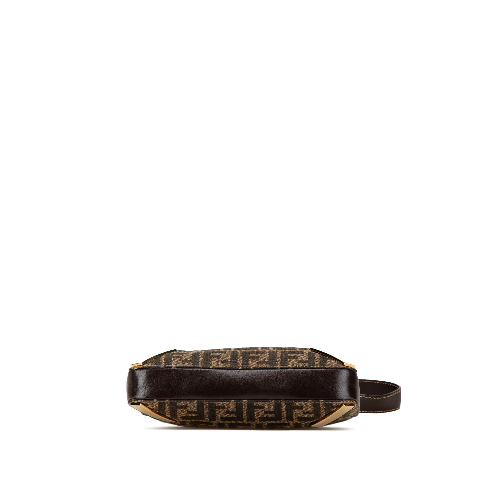 Fendi Zucca Canvas Shoulder Bag