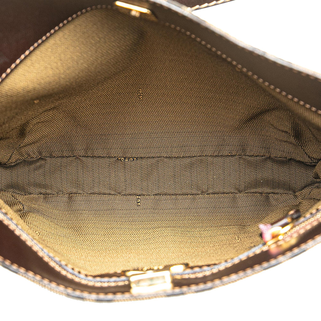 Fendi Zucca Canvas Shoulder Bag