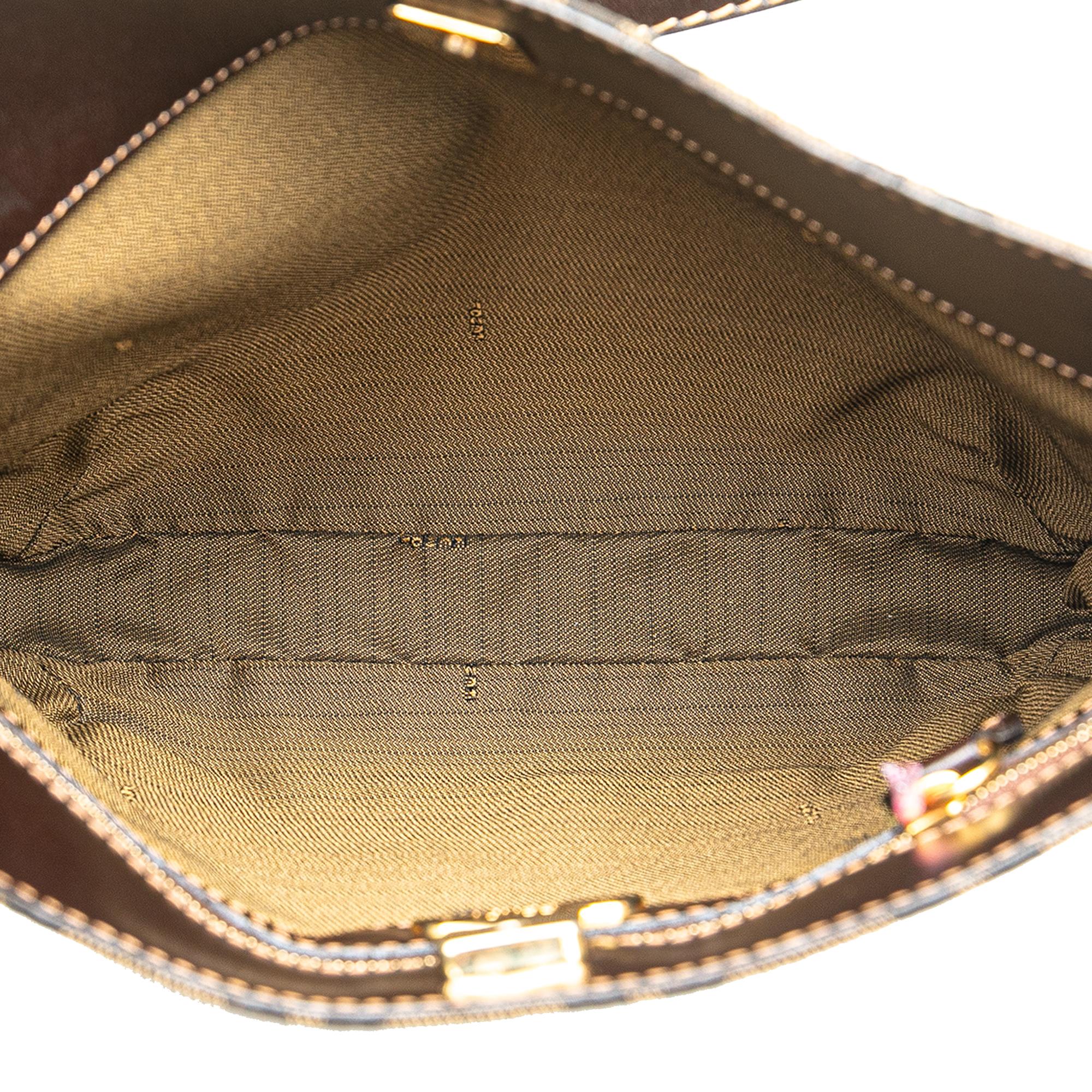 Fendi Zucca Canvas Shoulder Bag