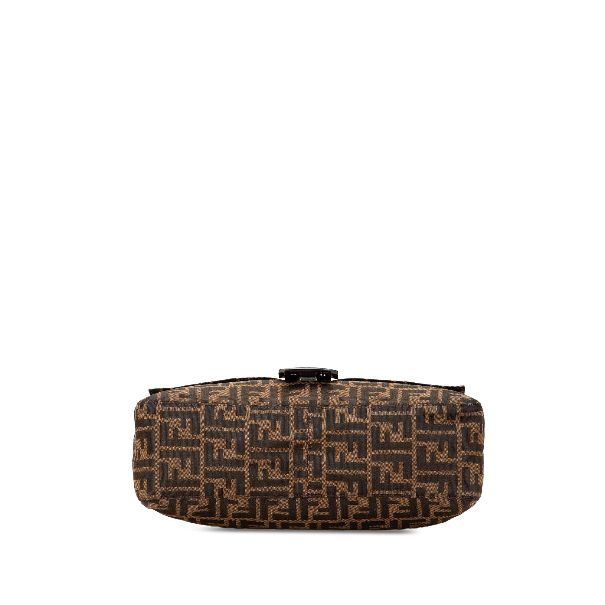 Fendi Zucca Canvas Shoulder Bag