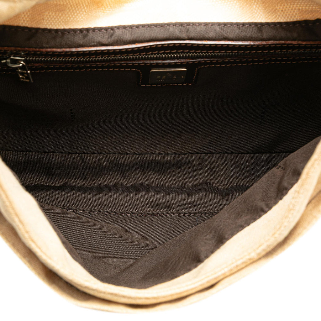 Fendi Zucca Canvas Shoulder Bag
