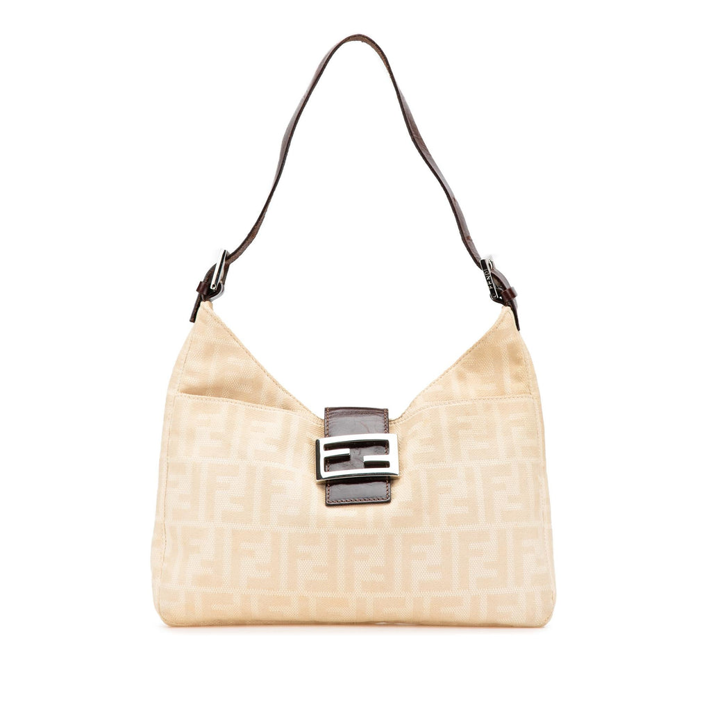 Fendi Zucca Canvas Shoulder Bag