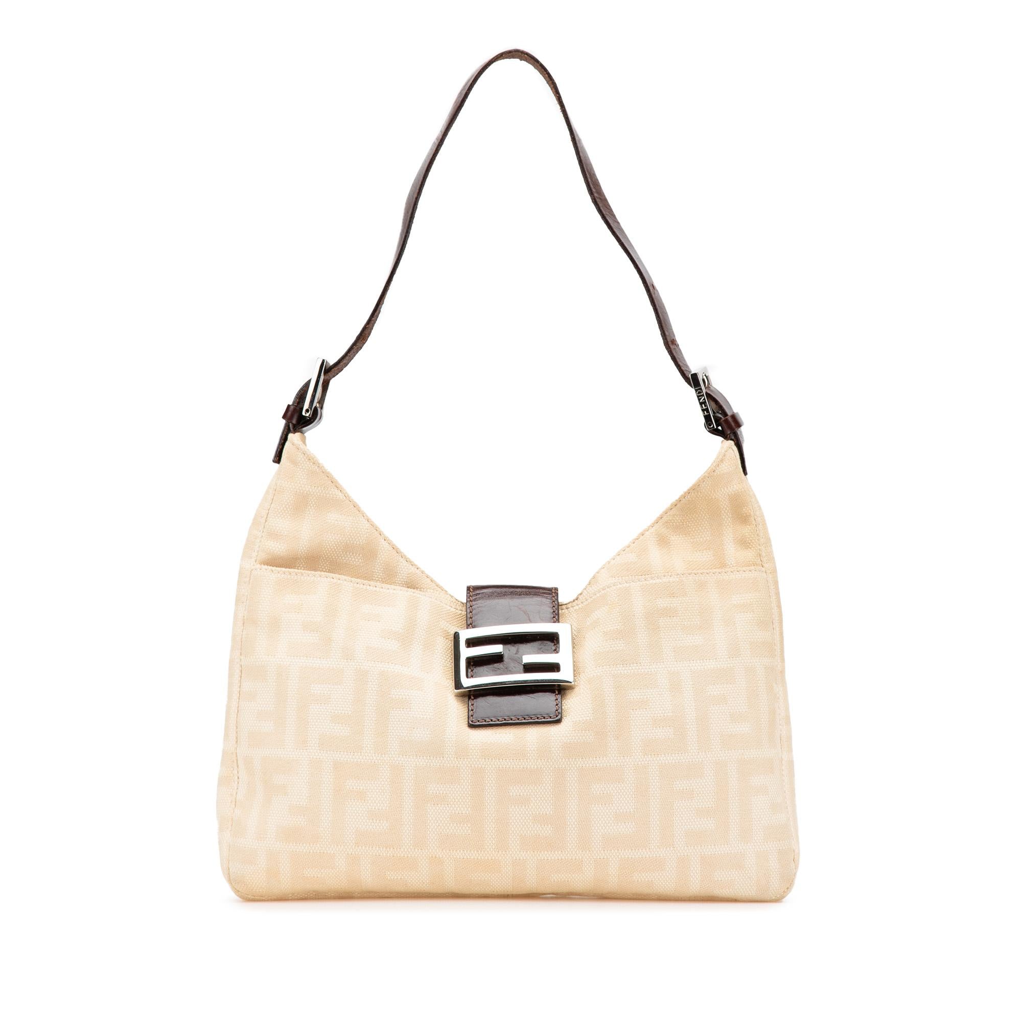 Fendi Zucca Canvas Shoulder Bag