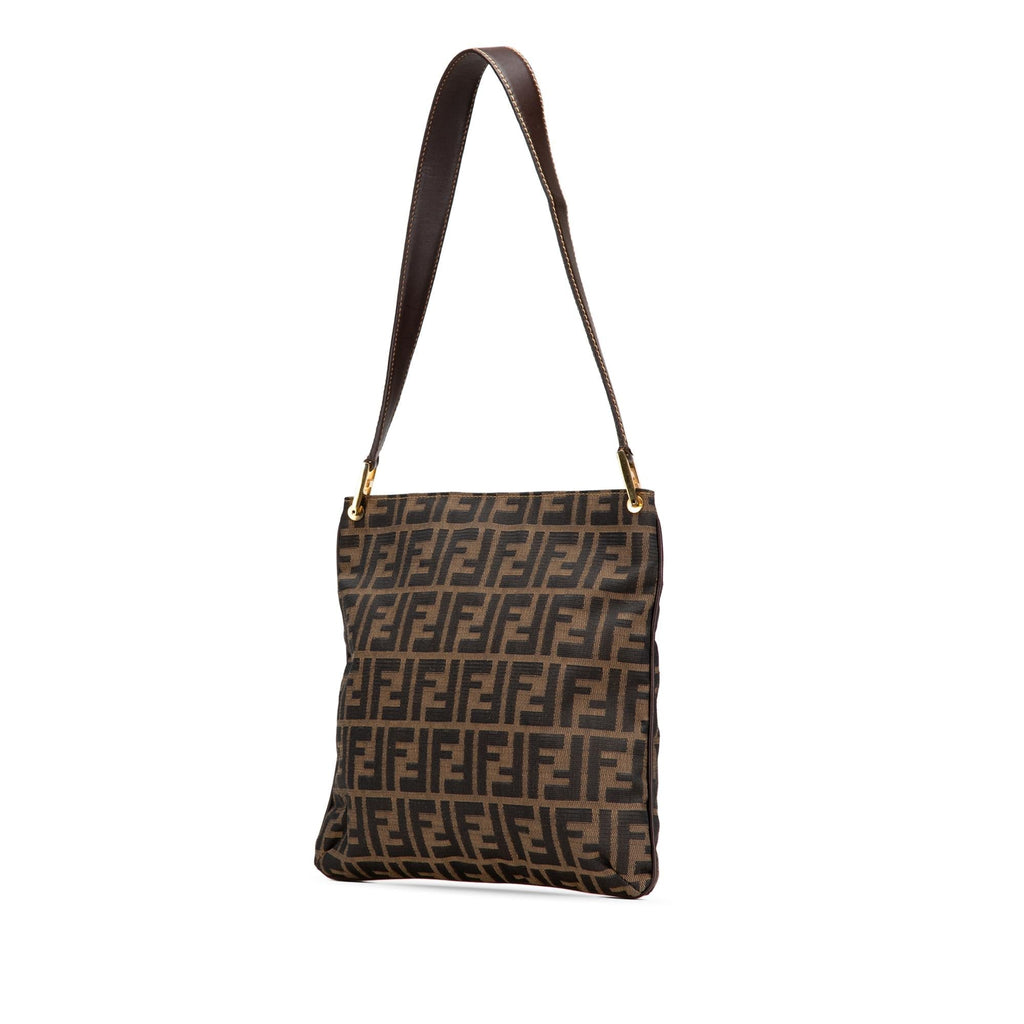 Fendi Zucca Canvas Shoulder Bag