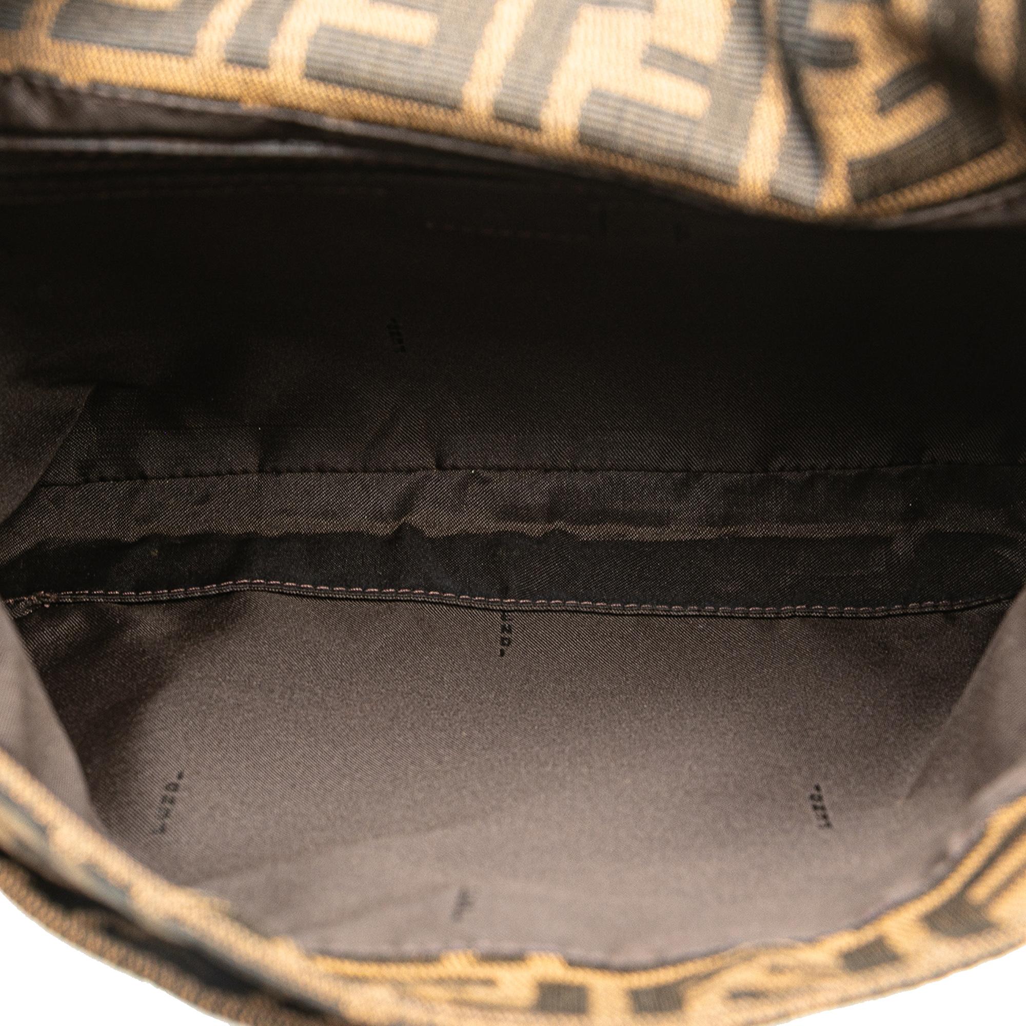Fendi Zucca Canvas Shoulder Bag