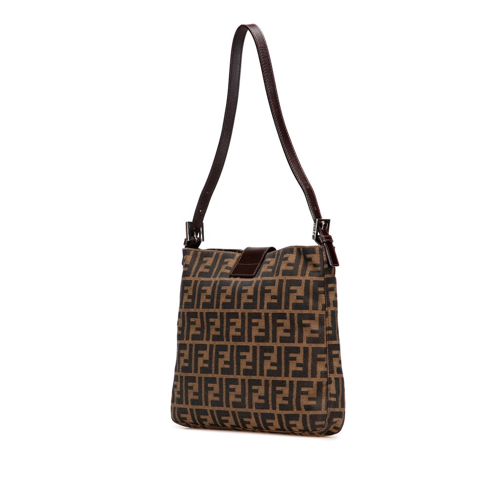 Fendi Zucca Canvas Shoulder Bag