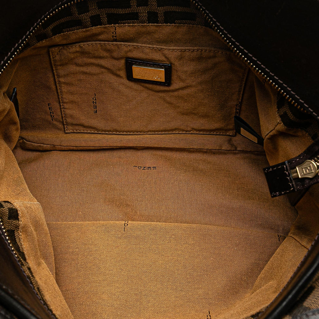 Fendi Zucca Canvas Shoulder Bag