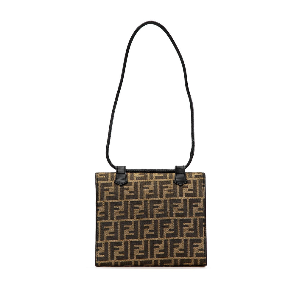 Fendi Zucca Canvas Shoulder Bag