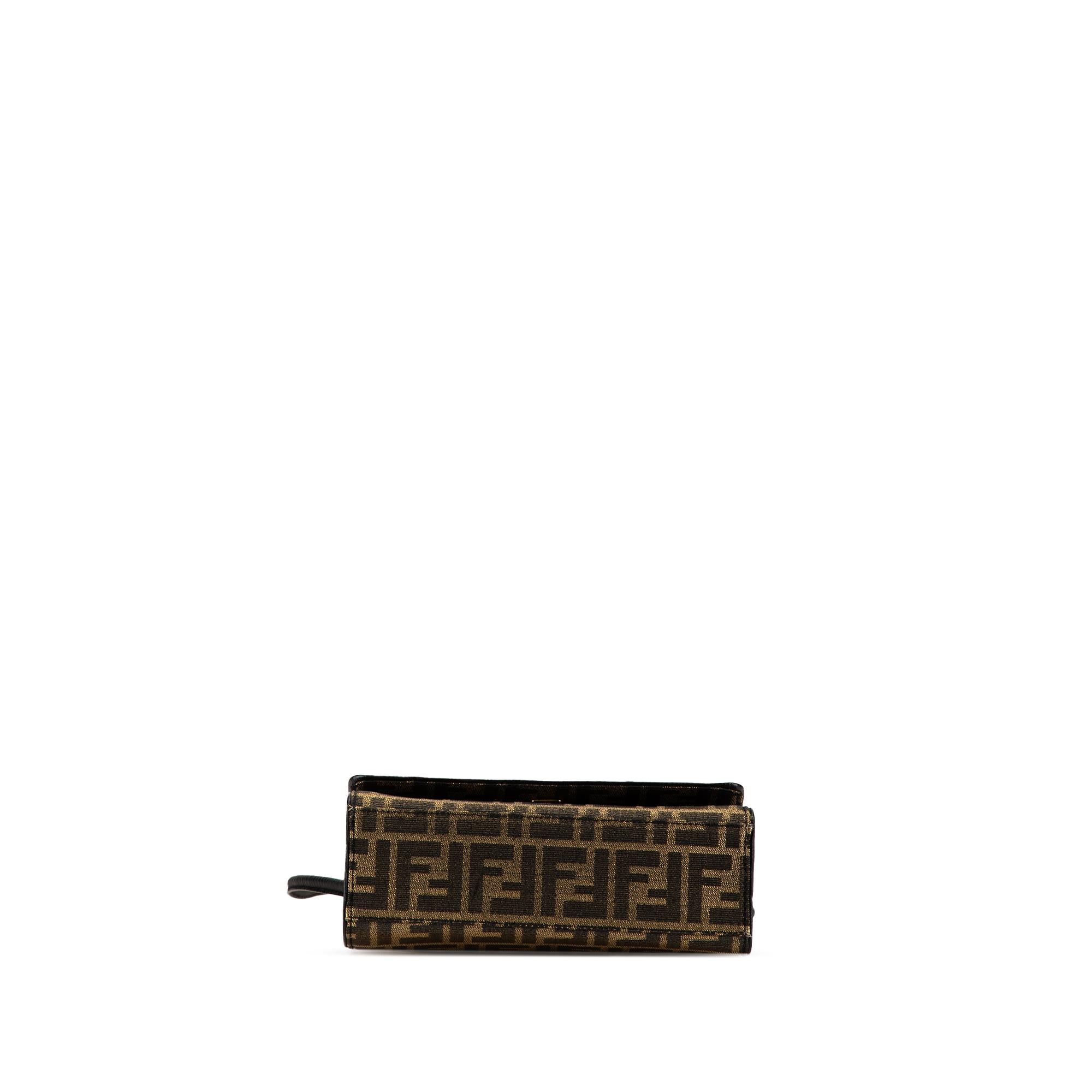 Fendi Zucca Canvas Shoulder Bag