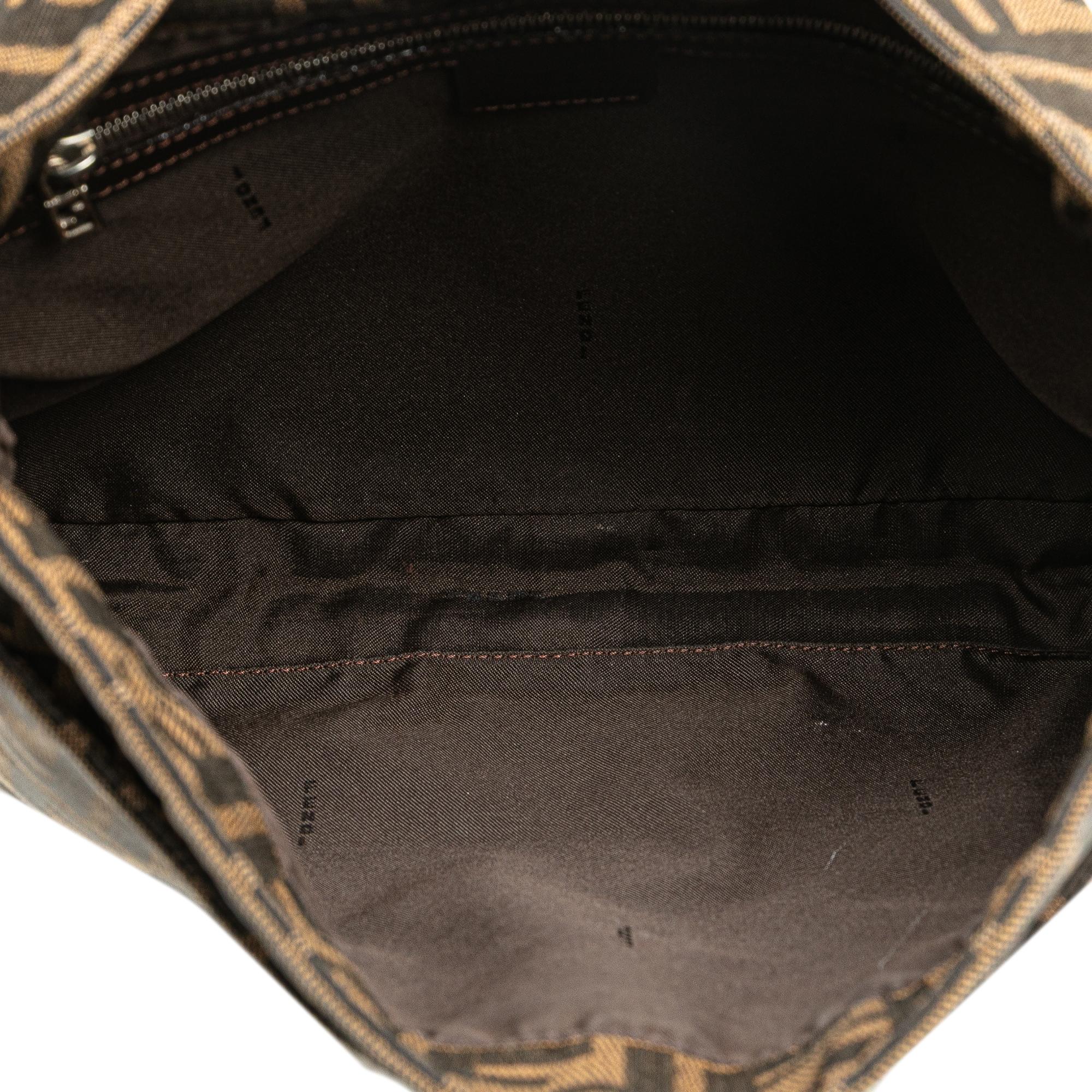 Fendi Zucca Canvas Shoulder Bag
