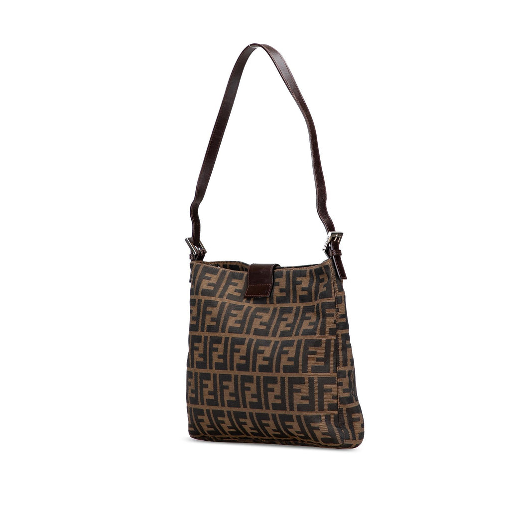 Fendi Zucca Canvas Shoulder Bag