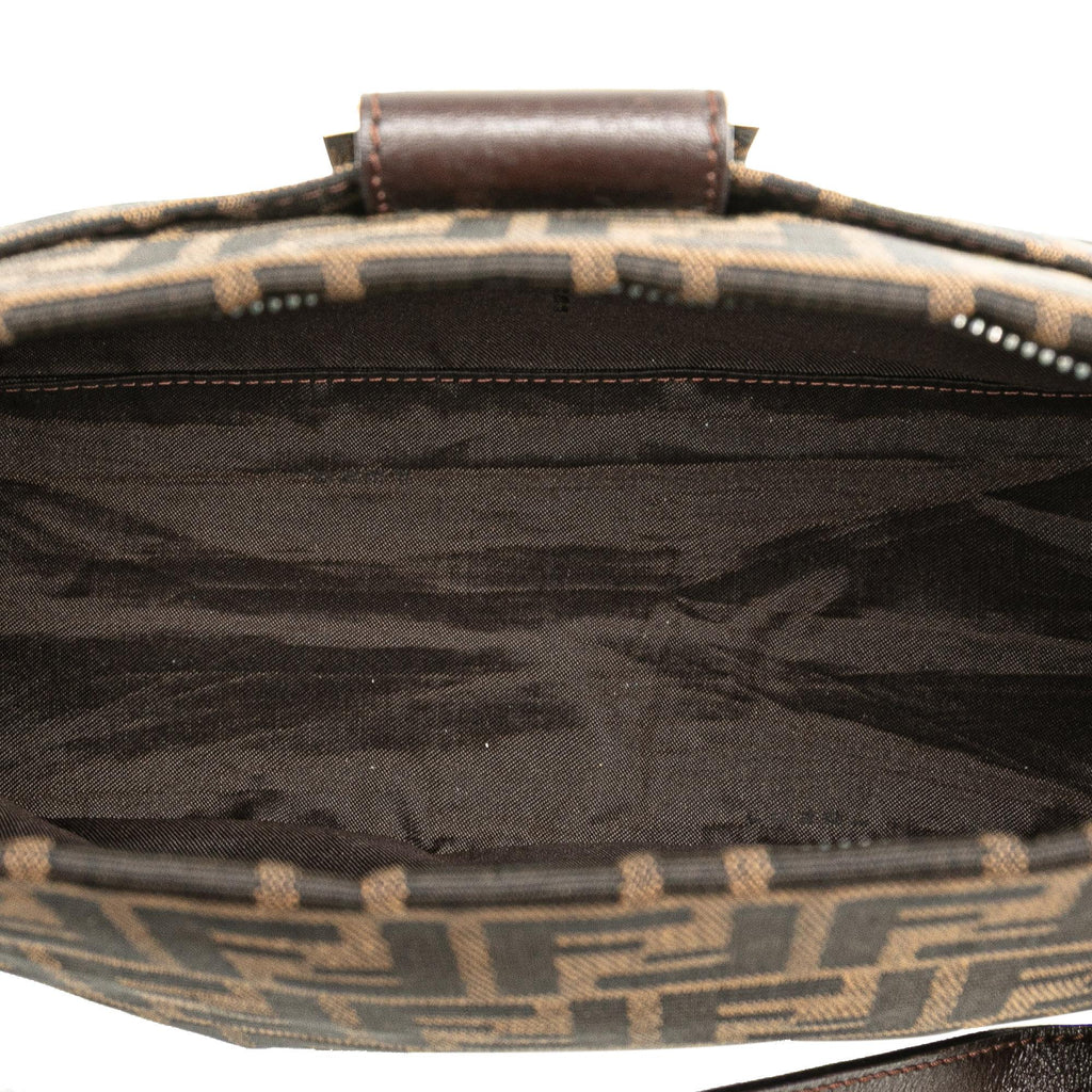 Fendi Zucca Canvas Shoulder Bag