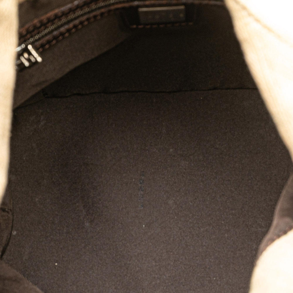 Fendi Zucca Canvas Shoulder Bag