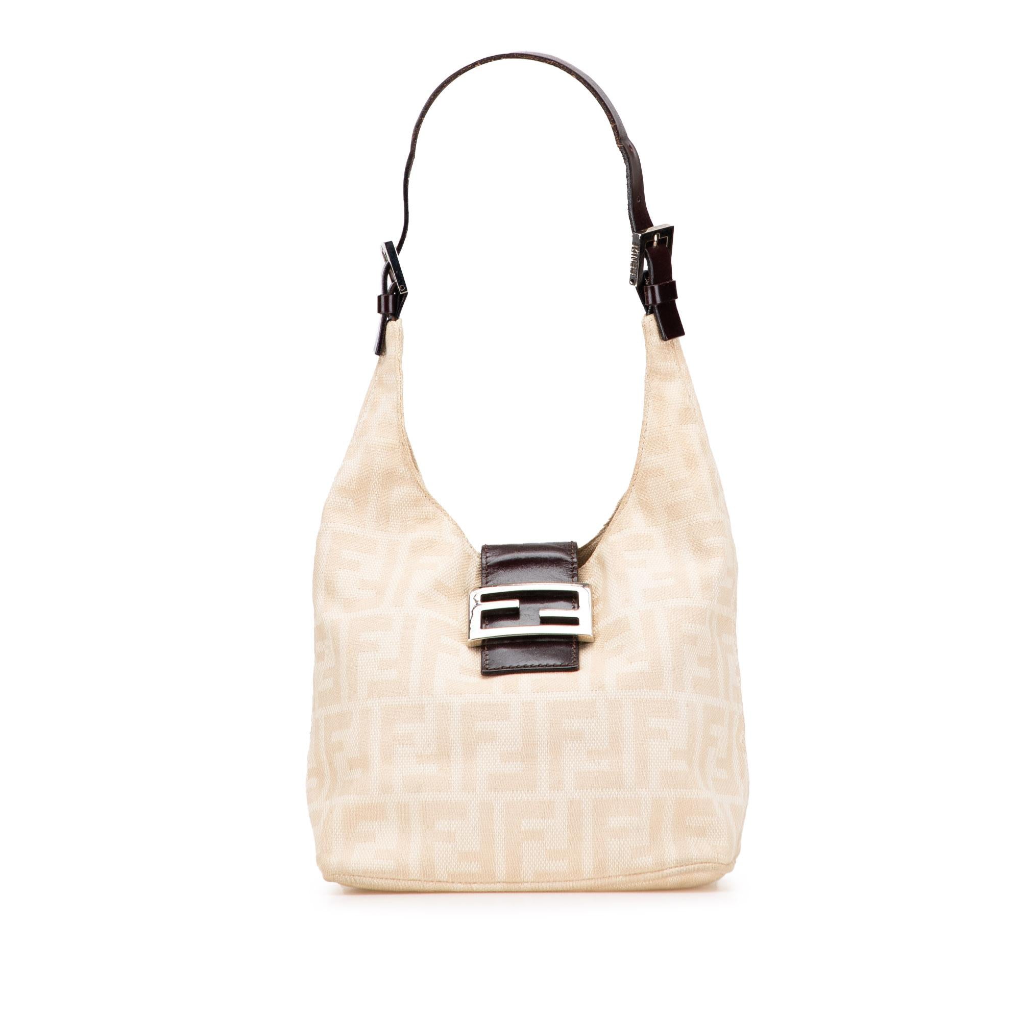 Fendi Zucca Canvas Shoulder Bag