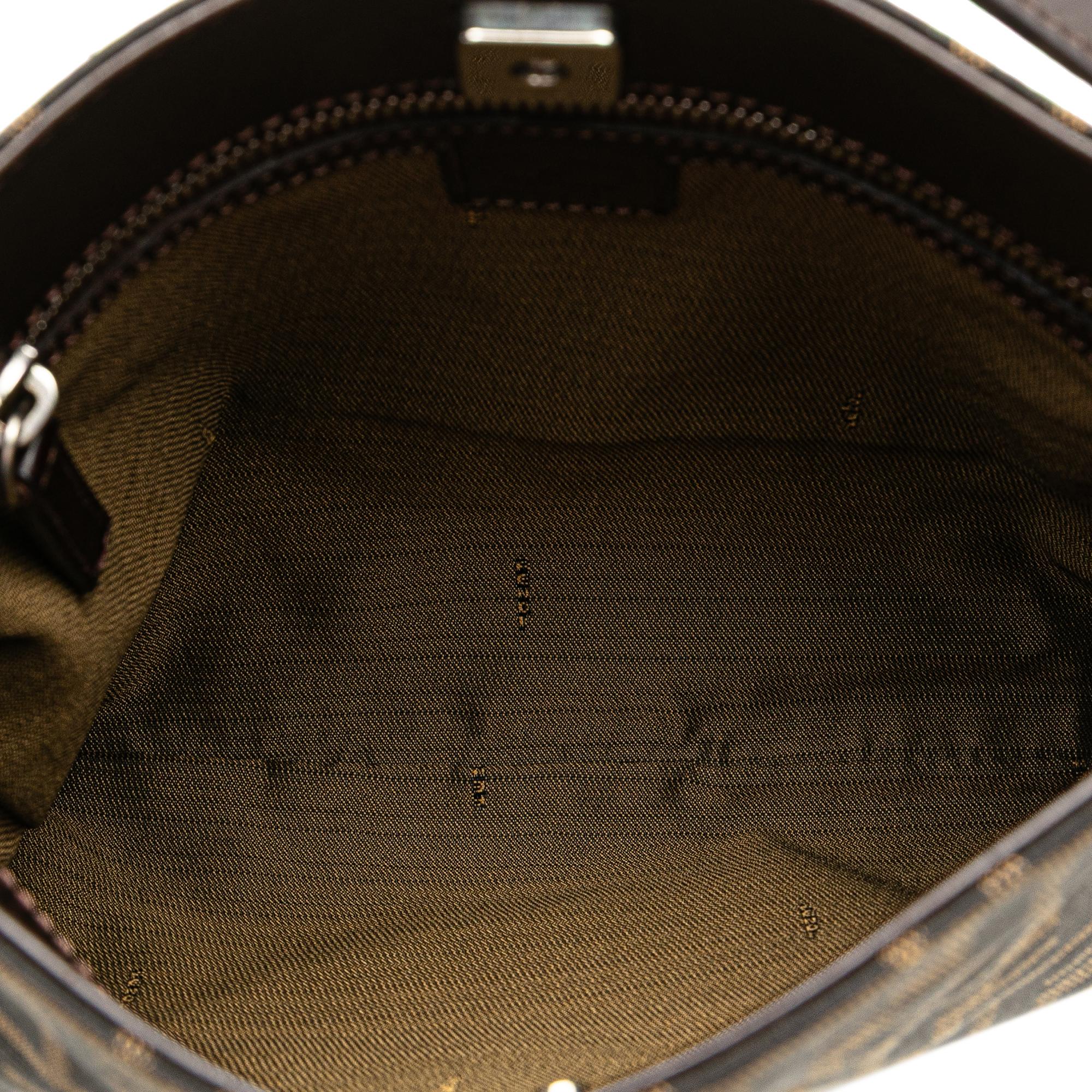 Fendi Zucca Canvas Shoulder Bag