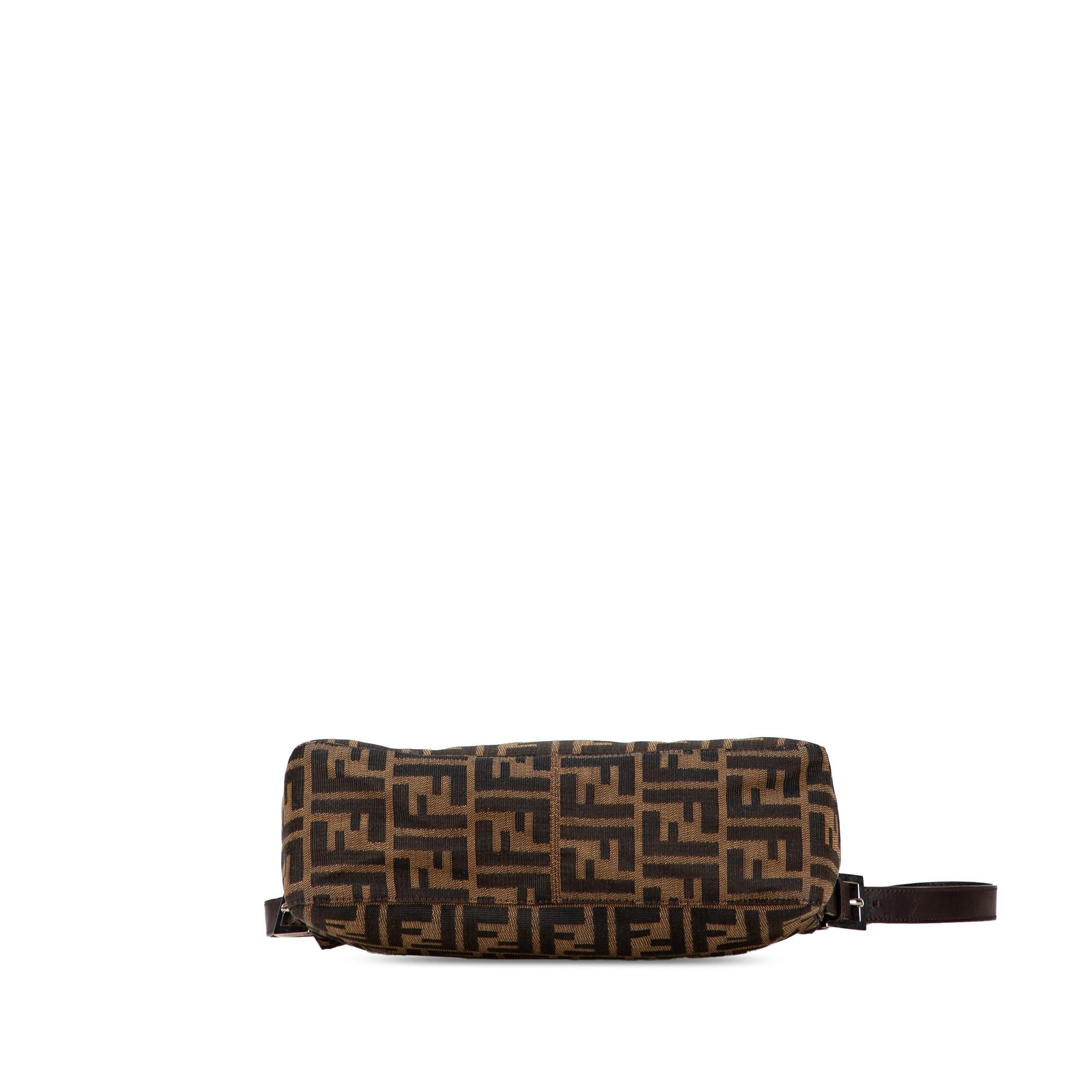 Fendi Zucca Canvas Shoulder Bag